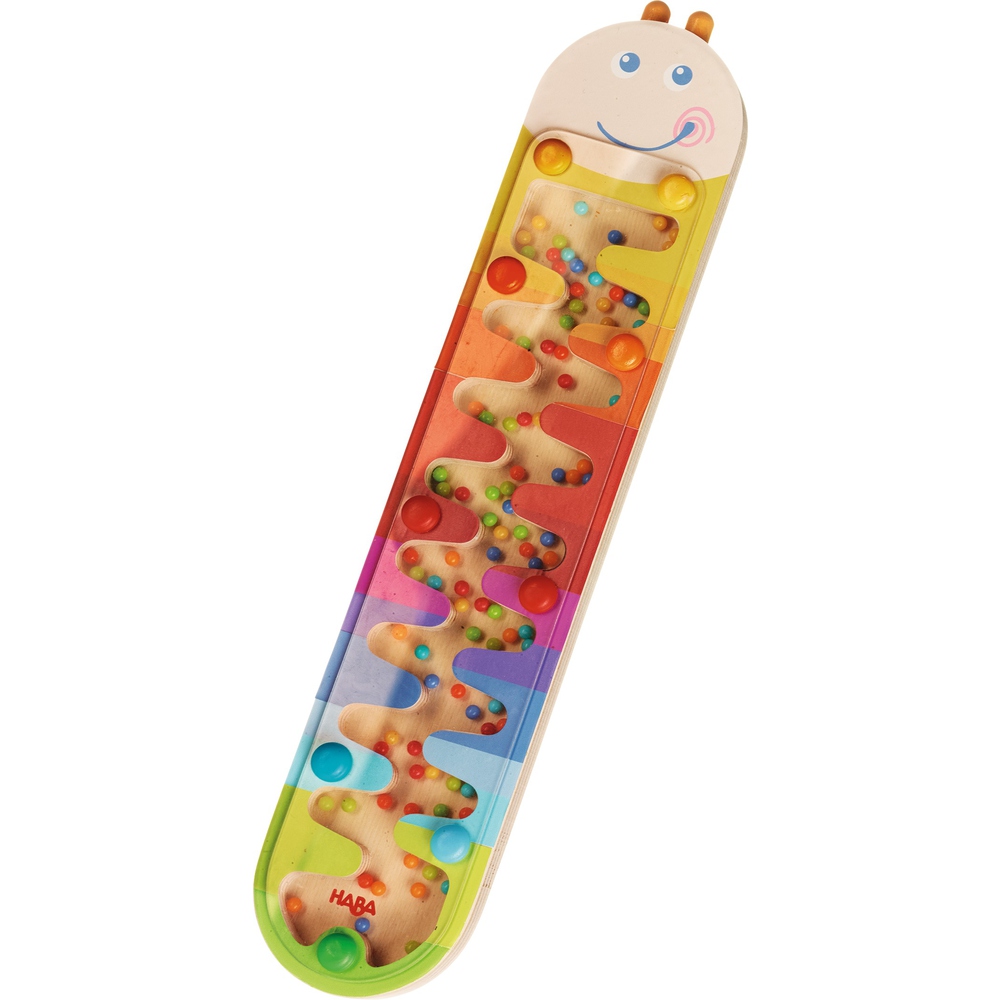 Jucarie zornaitoare Rainmaker, Haba, Viermisorul colorat, 2ani+ image 1