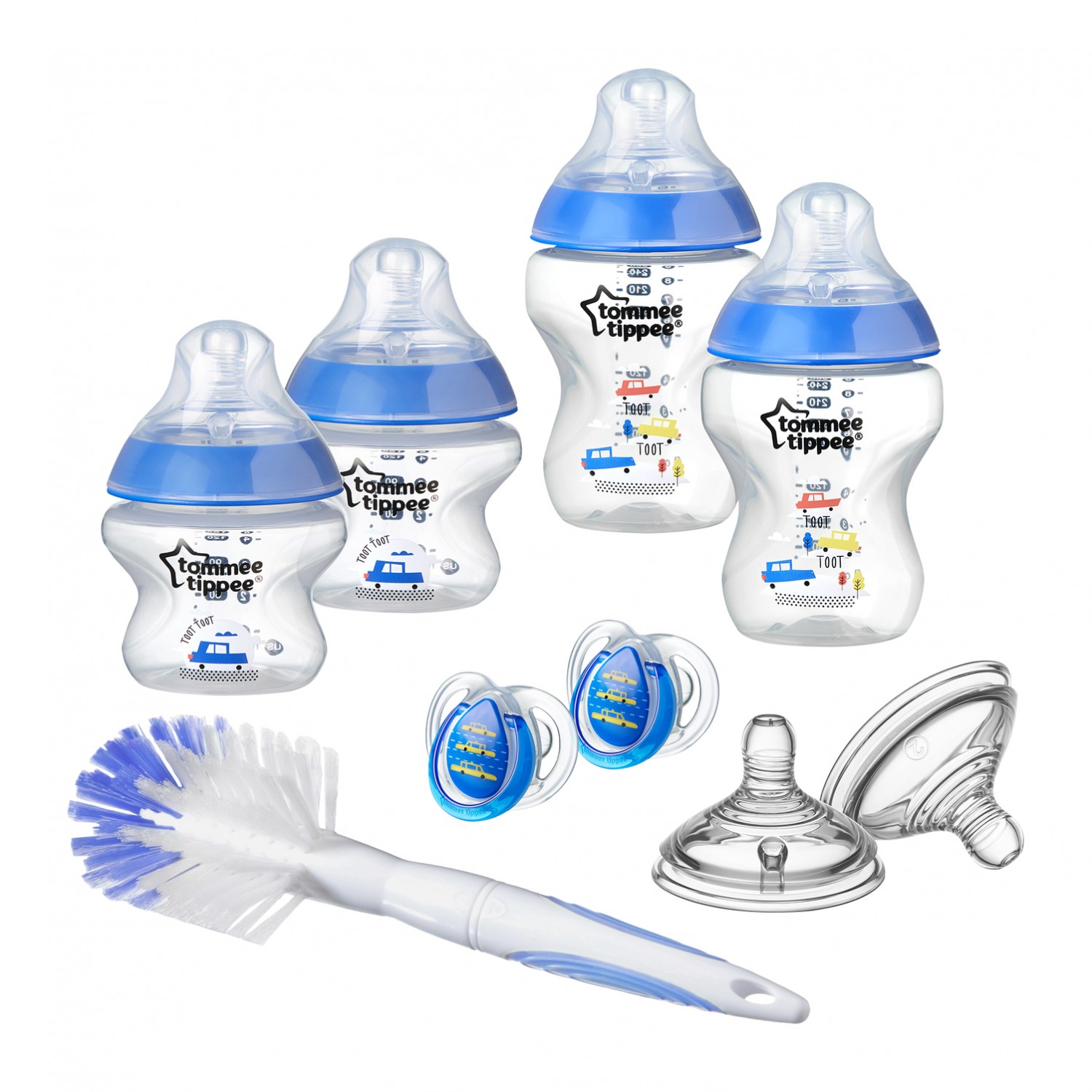 Kit biberoane colorate nou nascut, Tommee Tippee, baieti image 1