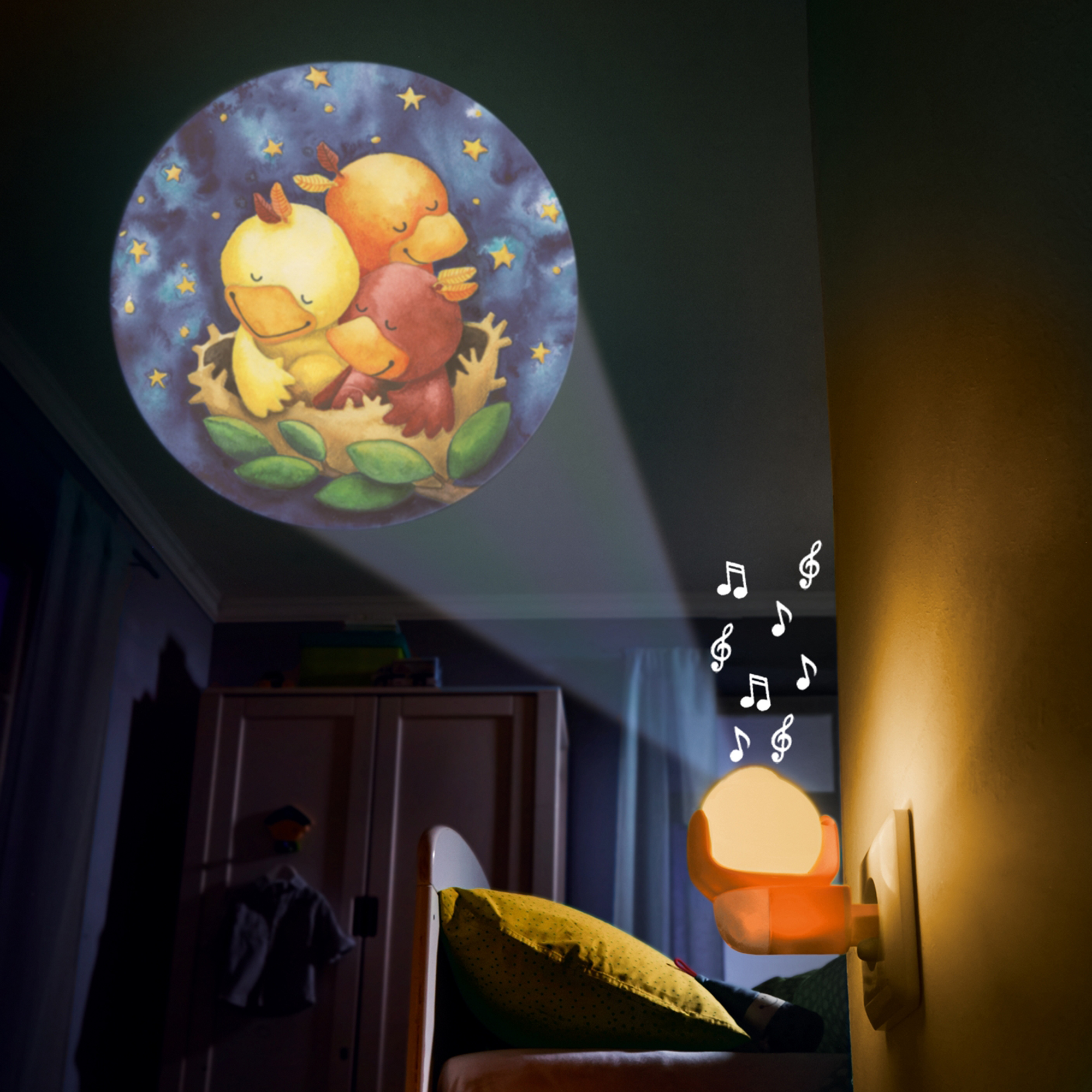 Lampa de noapte cu muzica, Haba, Animalute somnoroase image 1