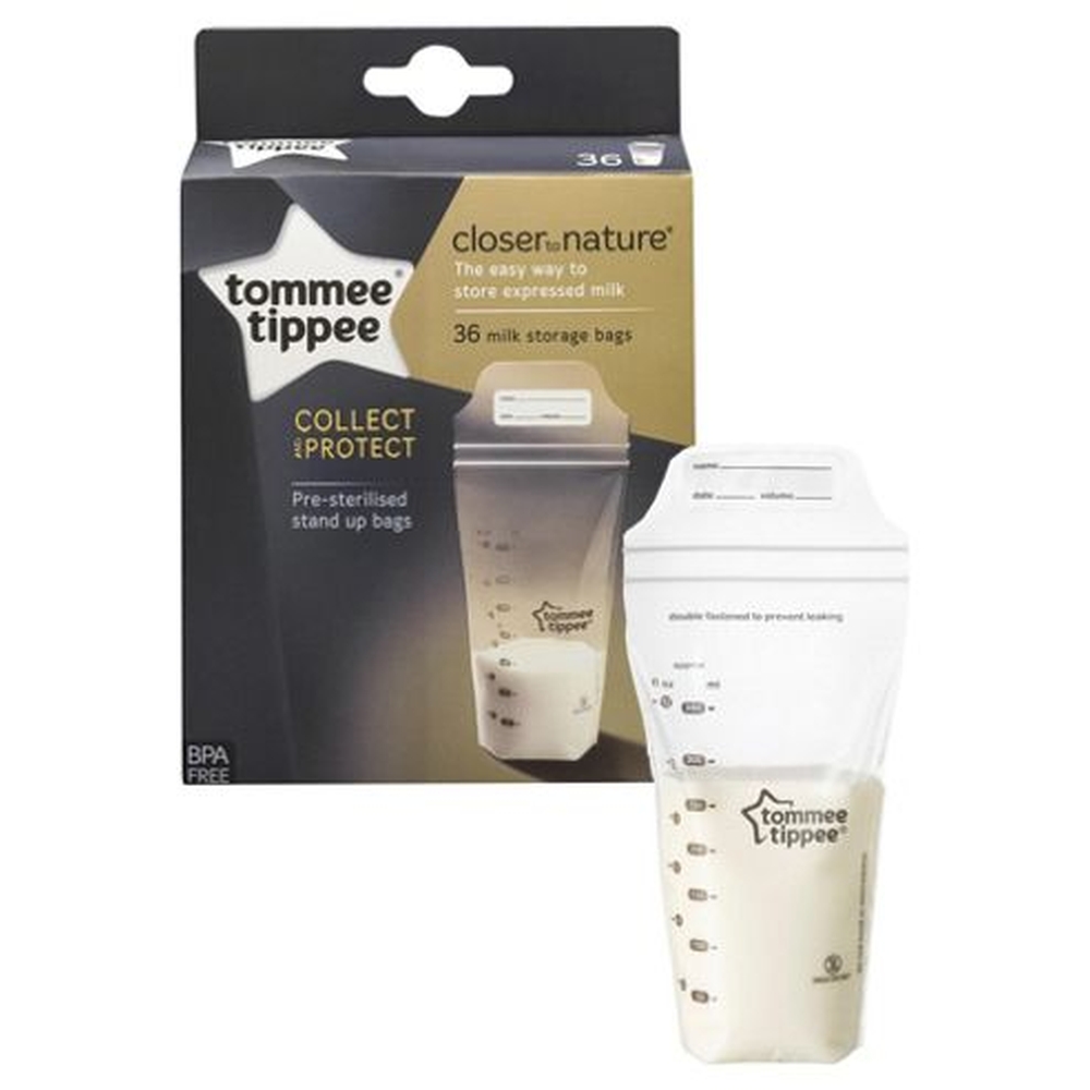 Pungi de stocare lapte matern Closer to Nature, Tommee Tippee, 36 buc