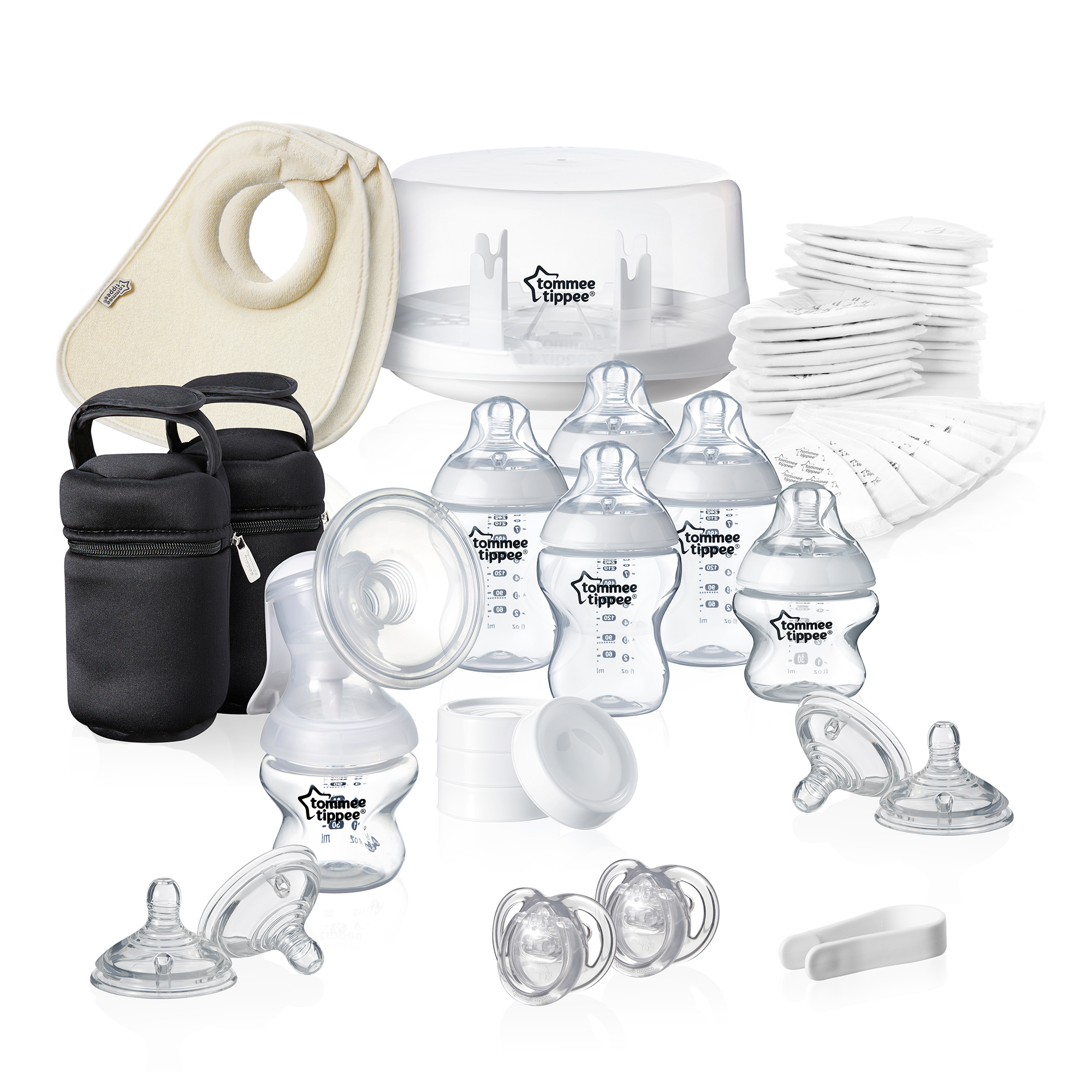 Set sterilizator pentru microunde si pompa de san manuala, Tommee Tippee image 1