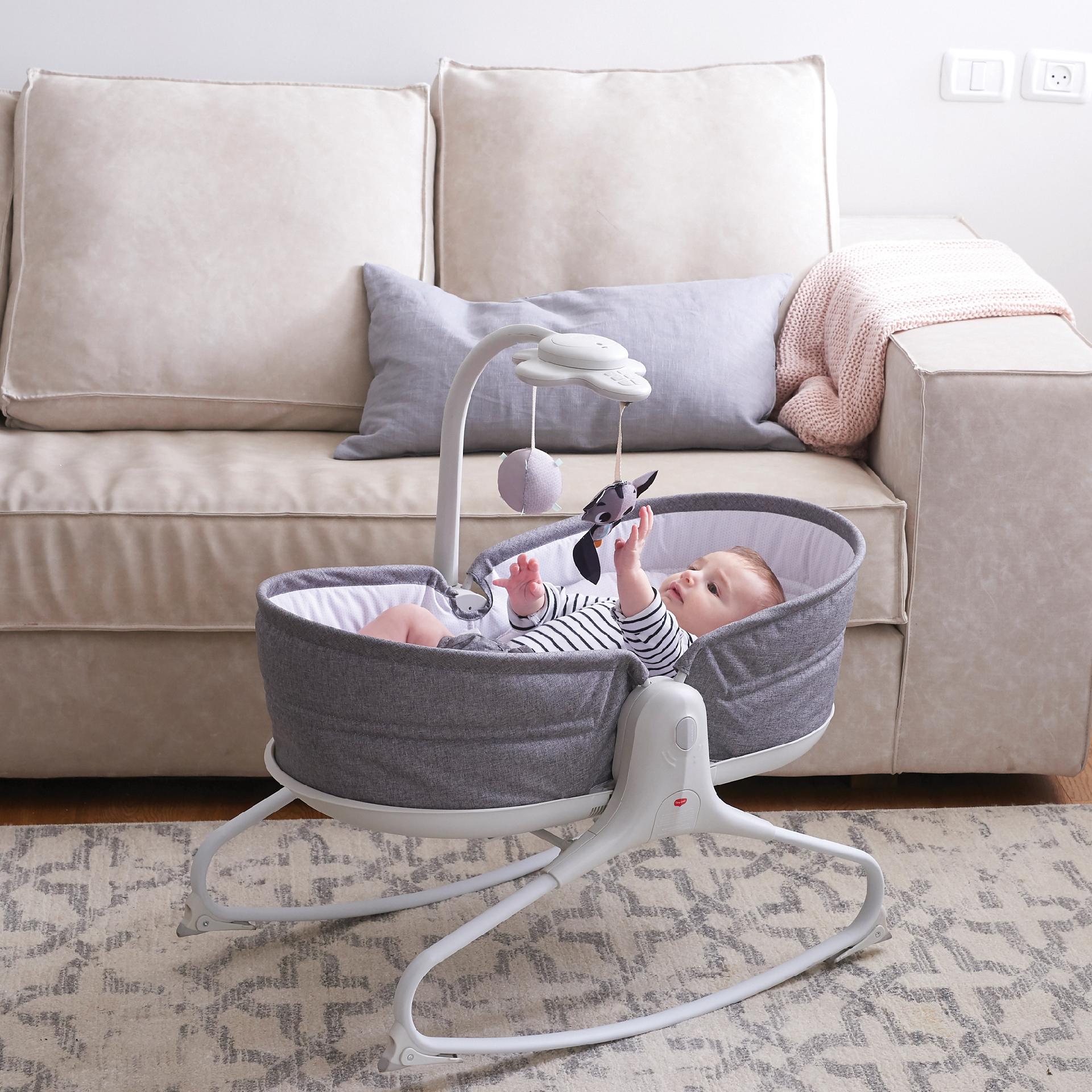 Sezlong 3 in 1 Tiny Love Rocker Napper, 0 luni +, Gri cu Alb image 7