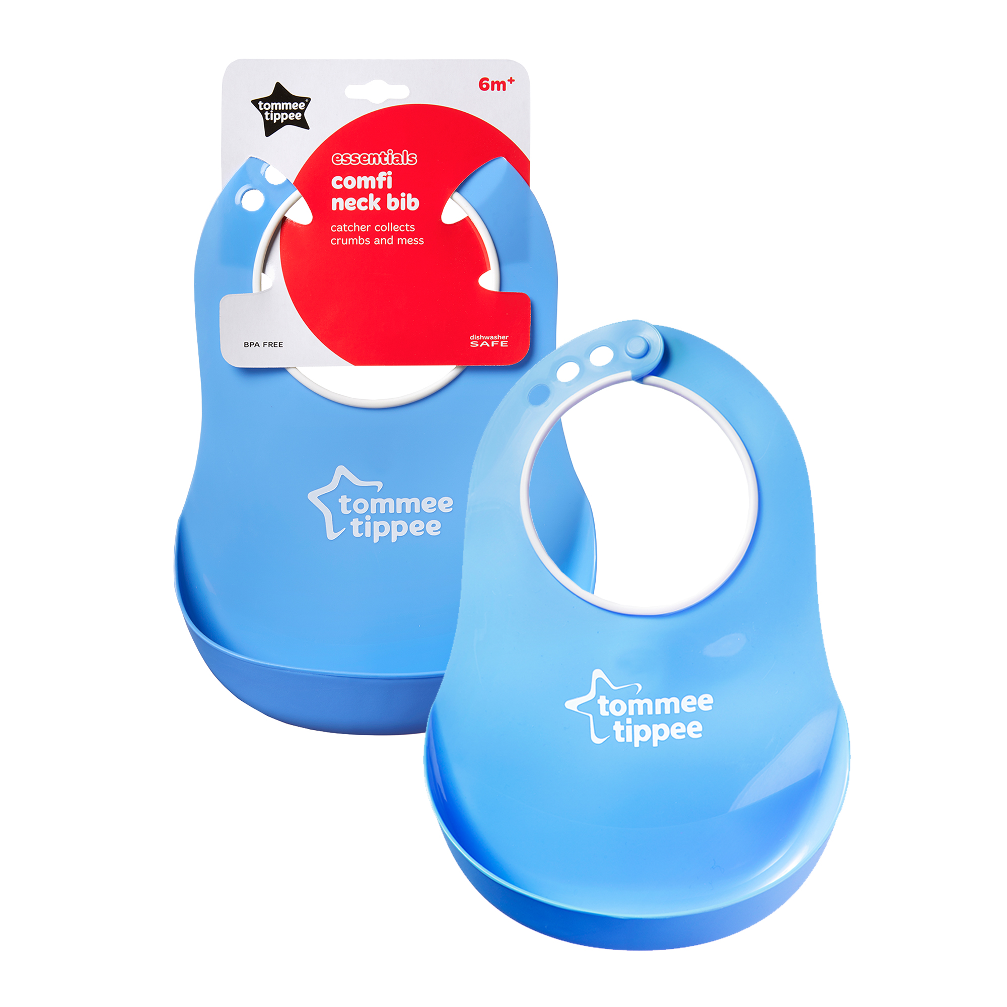 Baveta Comfy Neck, Tommee Tippee, 1 buc, Albastru