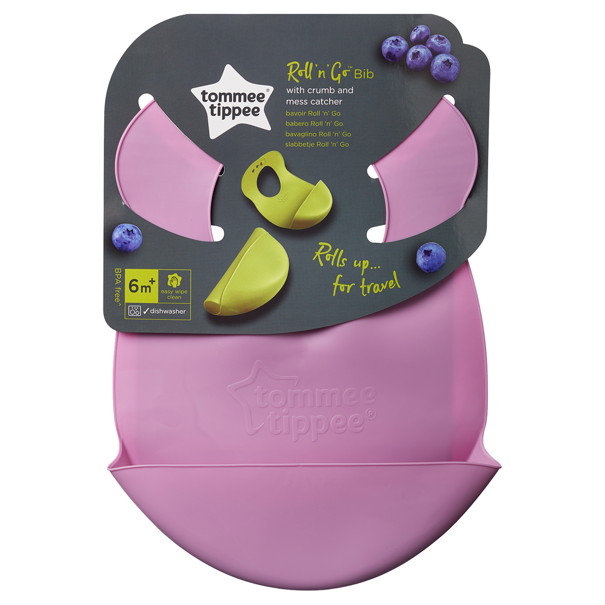 Baveta Roll & Go Explora, Tommee Tippee, Roz image 2