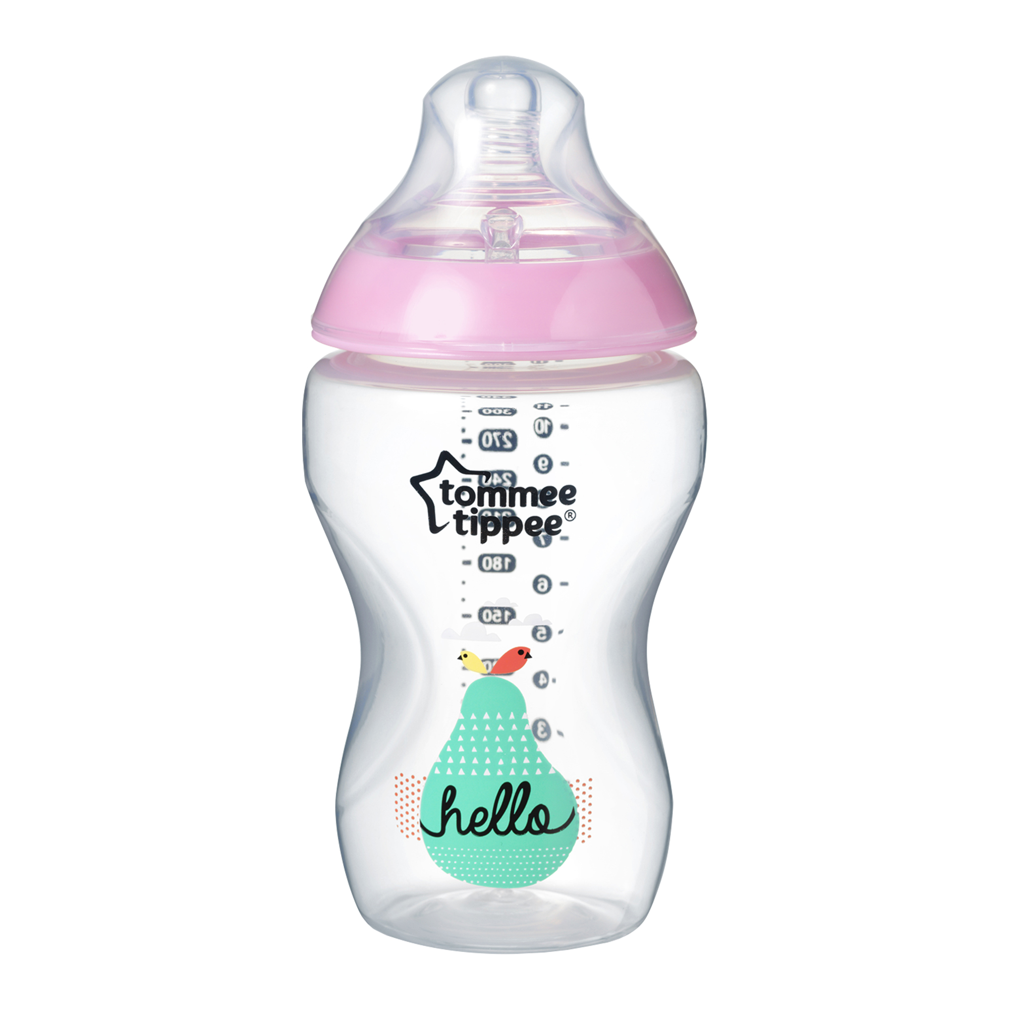 Biberon decorat 340ml, Fete, Hello, 1 buc, Tommee Tippee image 2