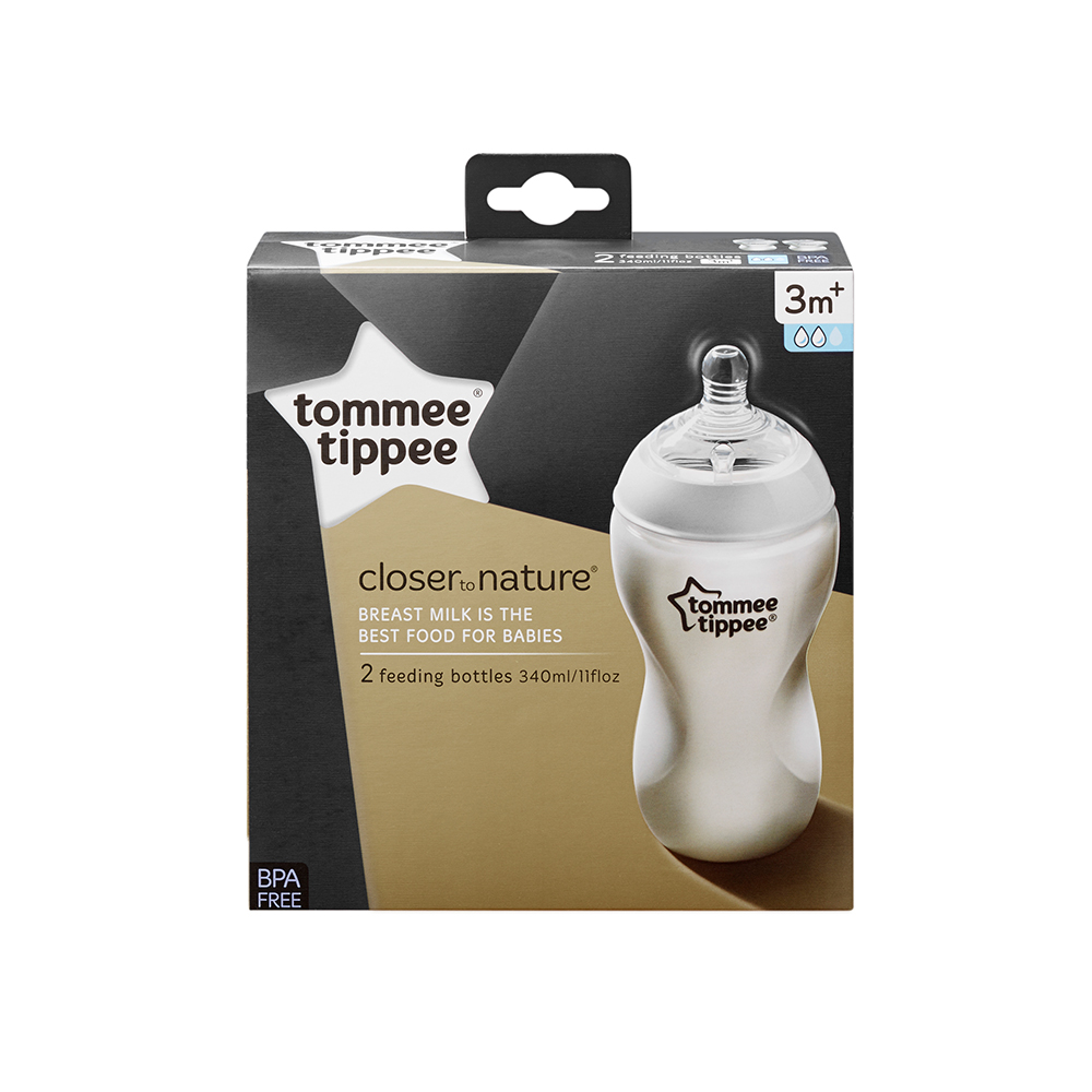 Biberon, Tommee Tippee, 2 buc, 340ml PP