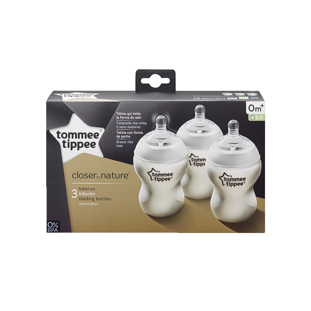 Biberon, Tommee Tippee, 3 buc, 260ml PP