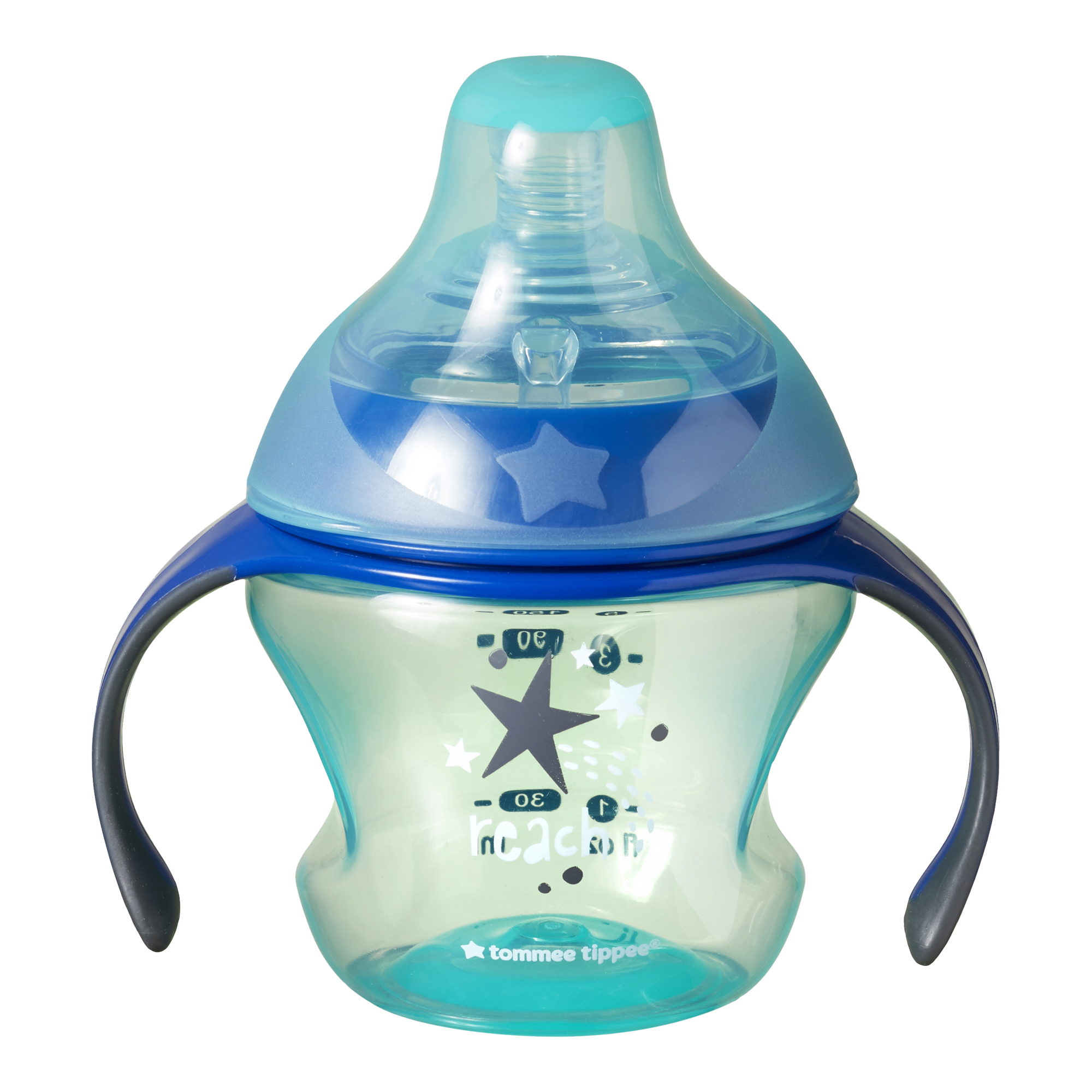 Cana de tranzitie Tommee Tippee, 150 ml, 4-7 luni, Albastru, 1 buc image 2