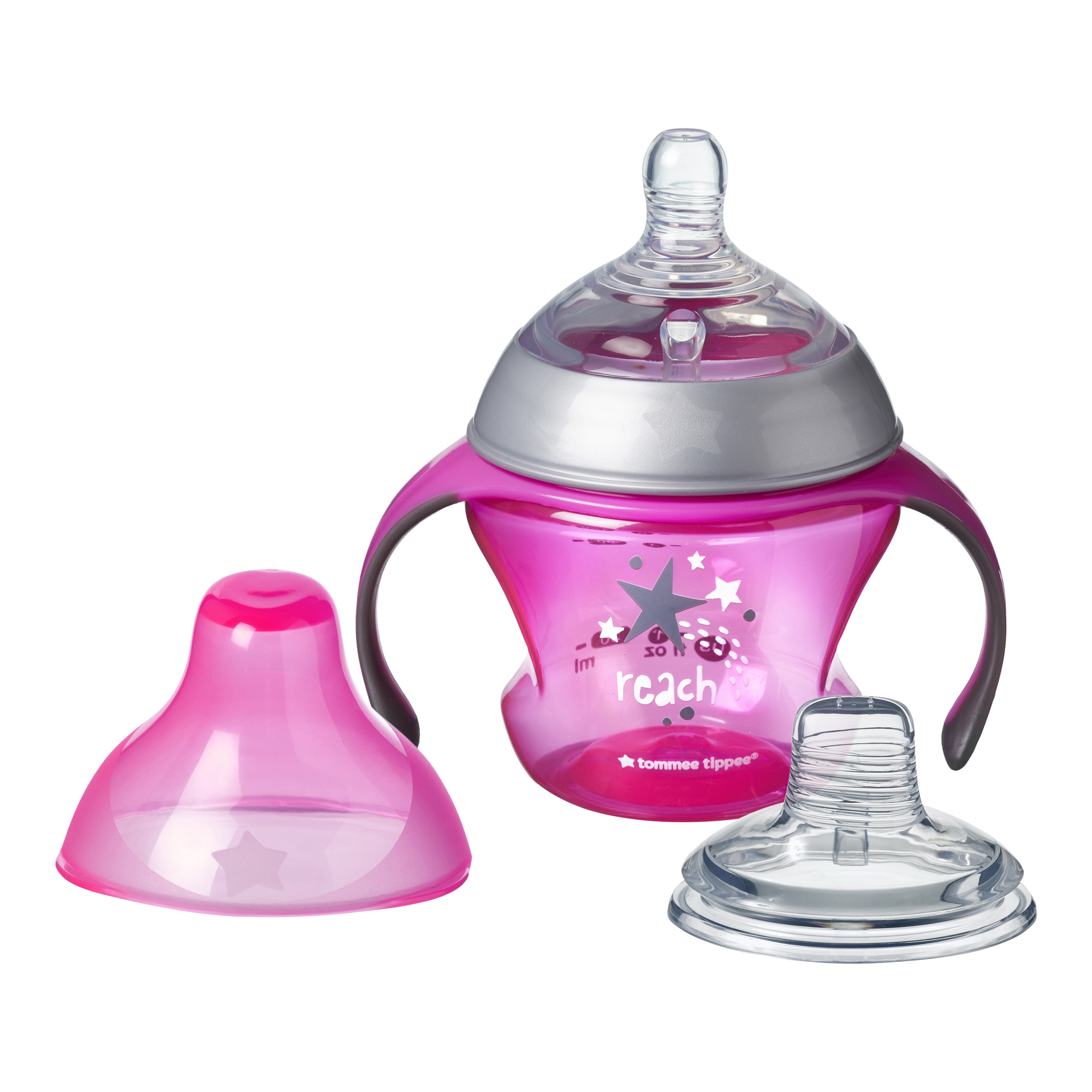 Cana de tranzitie Tommee Tippee, 150 ml, 4-7 luni, Roz, 1 buc image 1