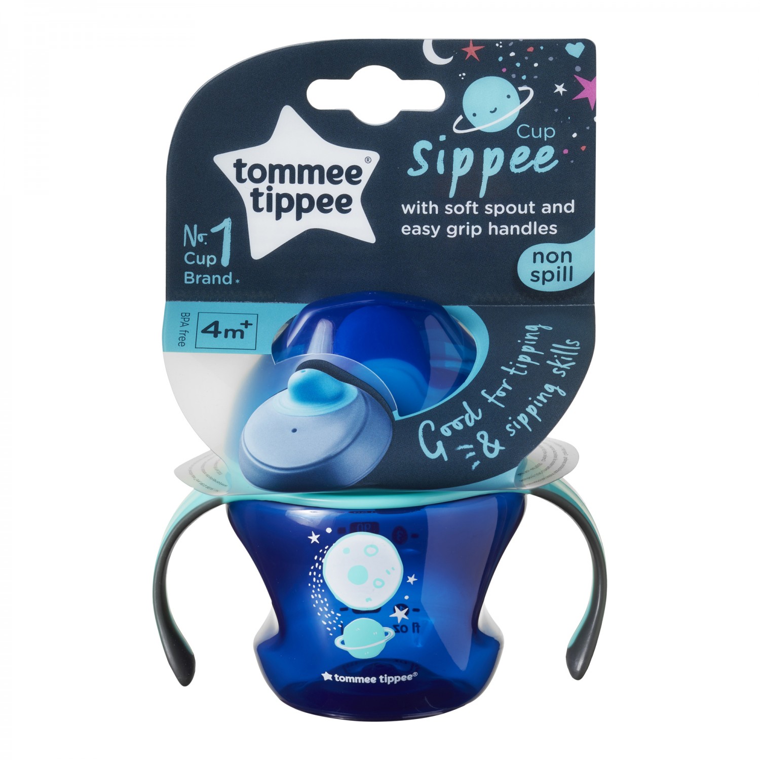 Cana First Trainer Explora, Tommee Tippee, 150 ml, Planeta Albastra