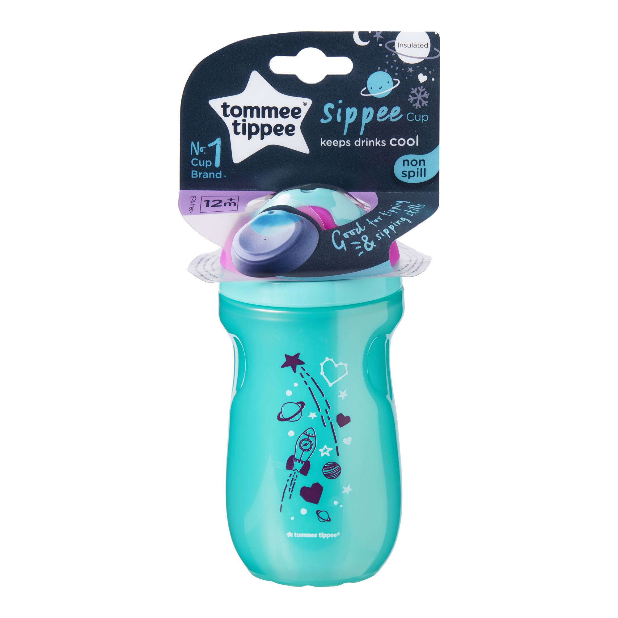 Cana Sippee Izoterma, ONL  Tommee Tippee, 260 ml x 1 buc, 12luni+,  Turquoise image 1