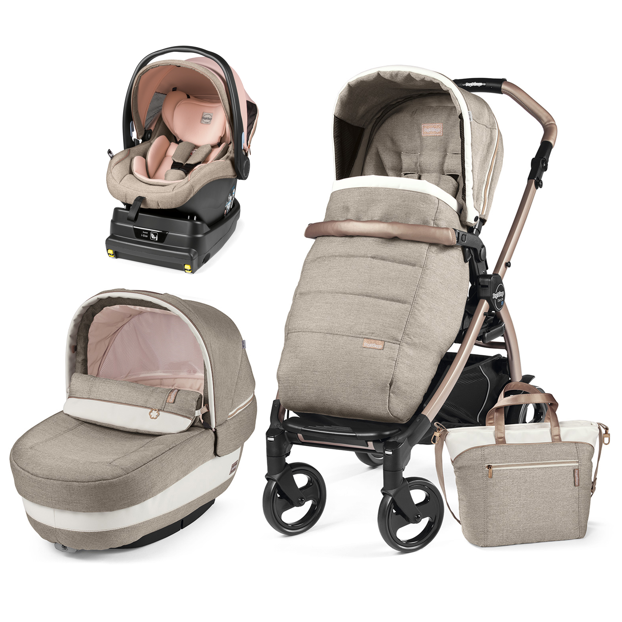 Carucior 3 in 1 Book 51, Mon Amour Elite i-Size, Peg Perego