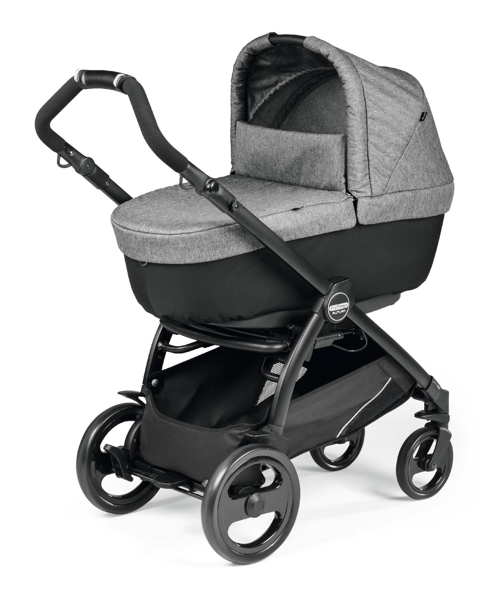 Carucior 3 in 1, Peg Perego, Book 51, Titania Primoviaggio SL, 0-22 kg, Futura Cinder, Gri image 2