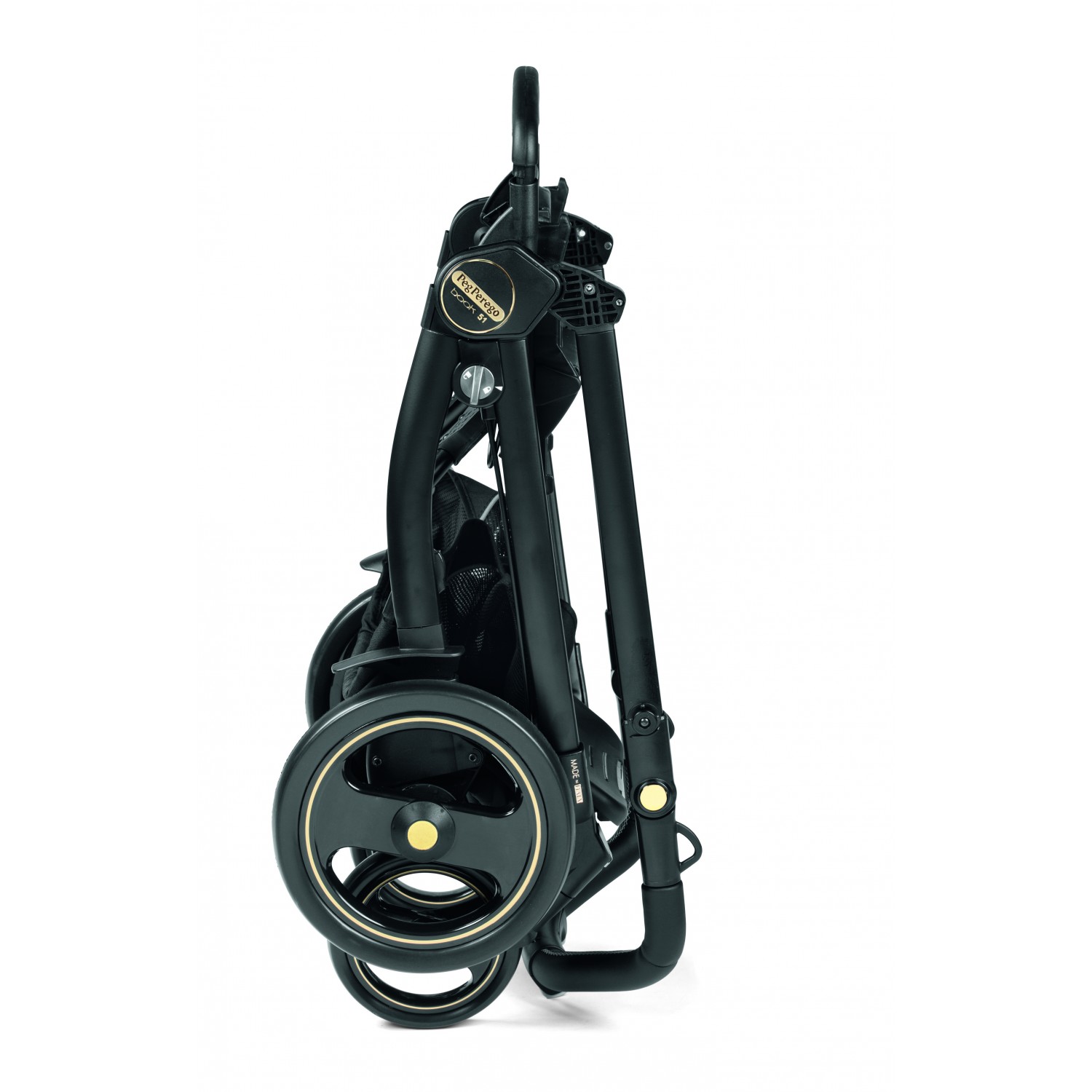 Carucior 3 In 1, Peg Perego, Book 51, Black and Gold, Rock Navy image 2