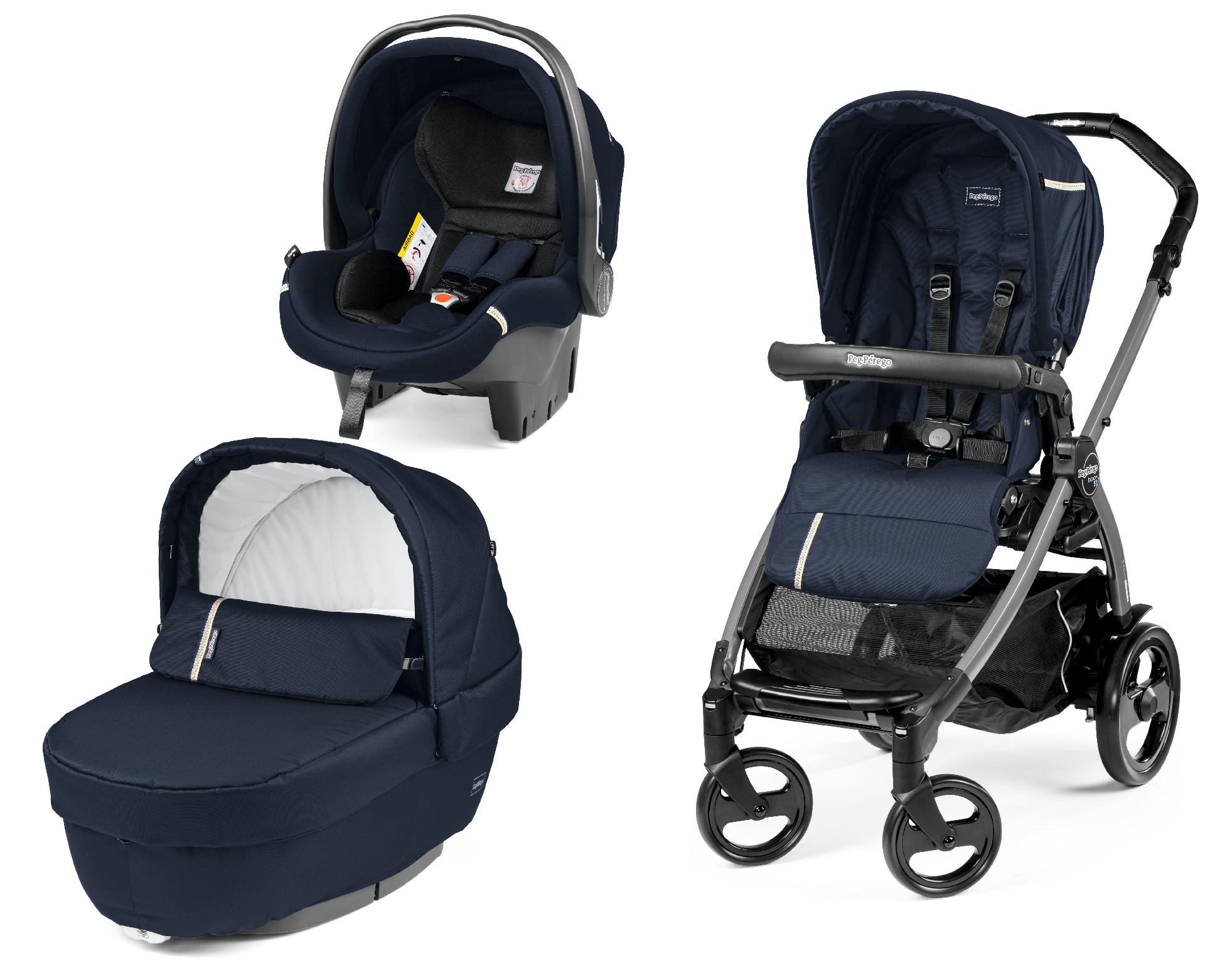 Carucior 3 in 1, Peg Perego, Book Plus 51 Titania Class Navy