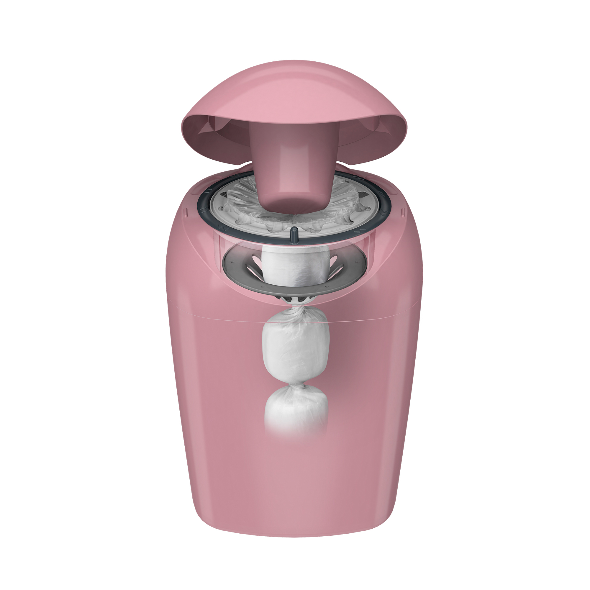 Cos pentru scutece, Tommee Tippee, Sangenic Tec, Whisper Pink image 2