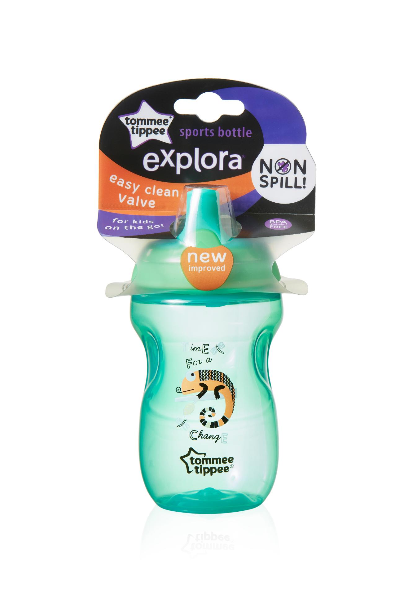Explora Cana Sports, Tommee Tippee, 300ml ,Cameleon Verde