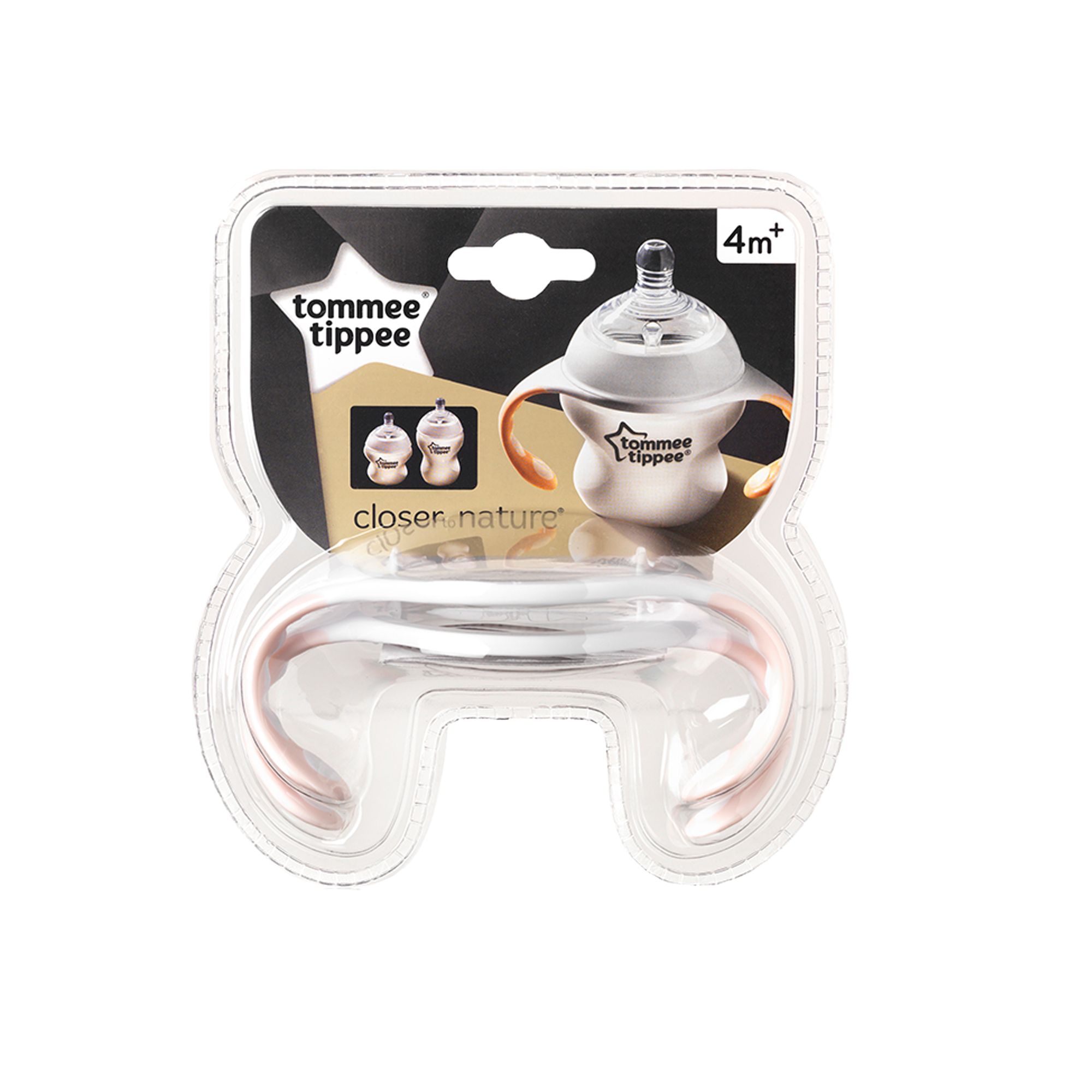 Manere pentru biberoane, Tommee Tippee, 2 buc, Roz