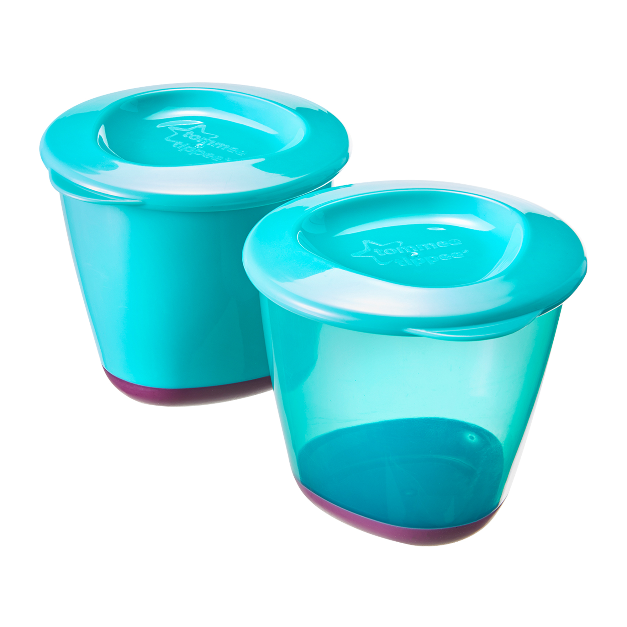 Recipiente de stocare hrana cu capac Explora, Tommee Tippee, 2 buc, Turquoise / Mov image 2