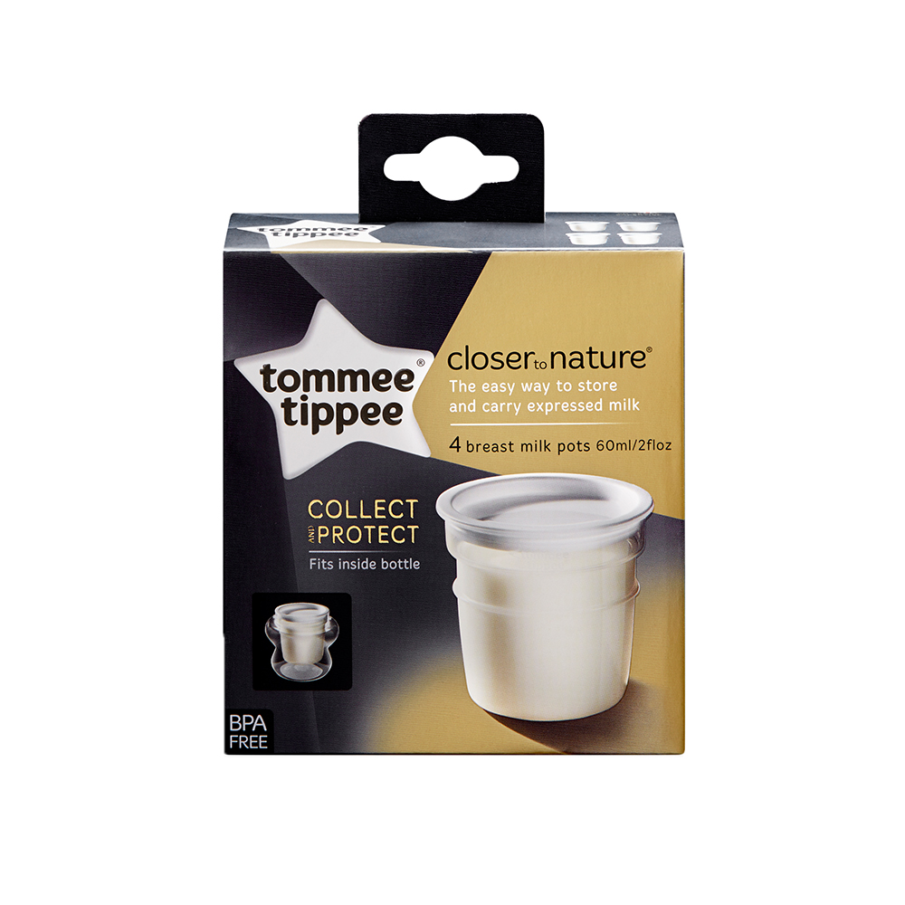 Recipiente De Stocare Lapte Matern, Tommee Tippee, 4 buc