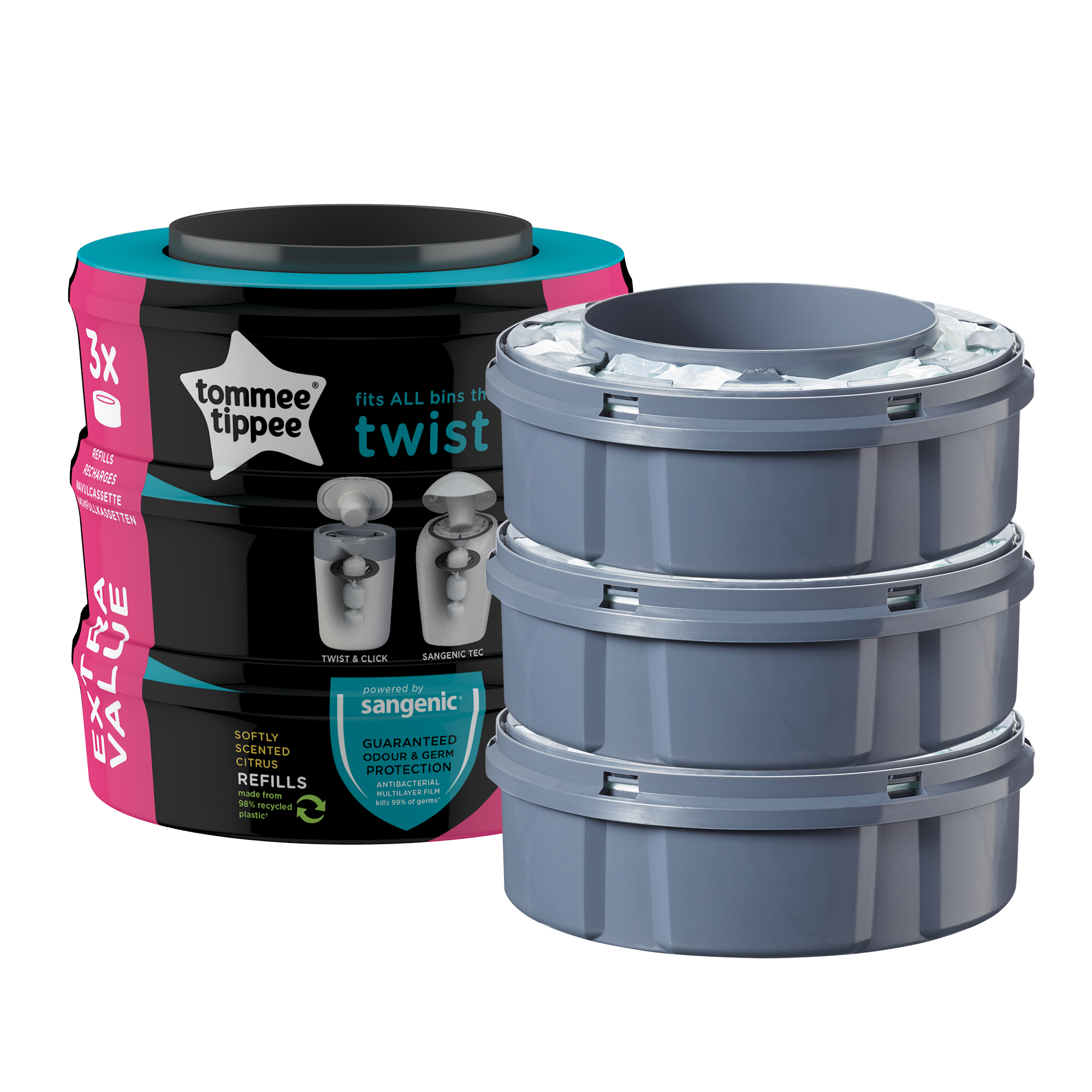 Rezerve Twist and Click, Tommee Tippee, 3 buc