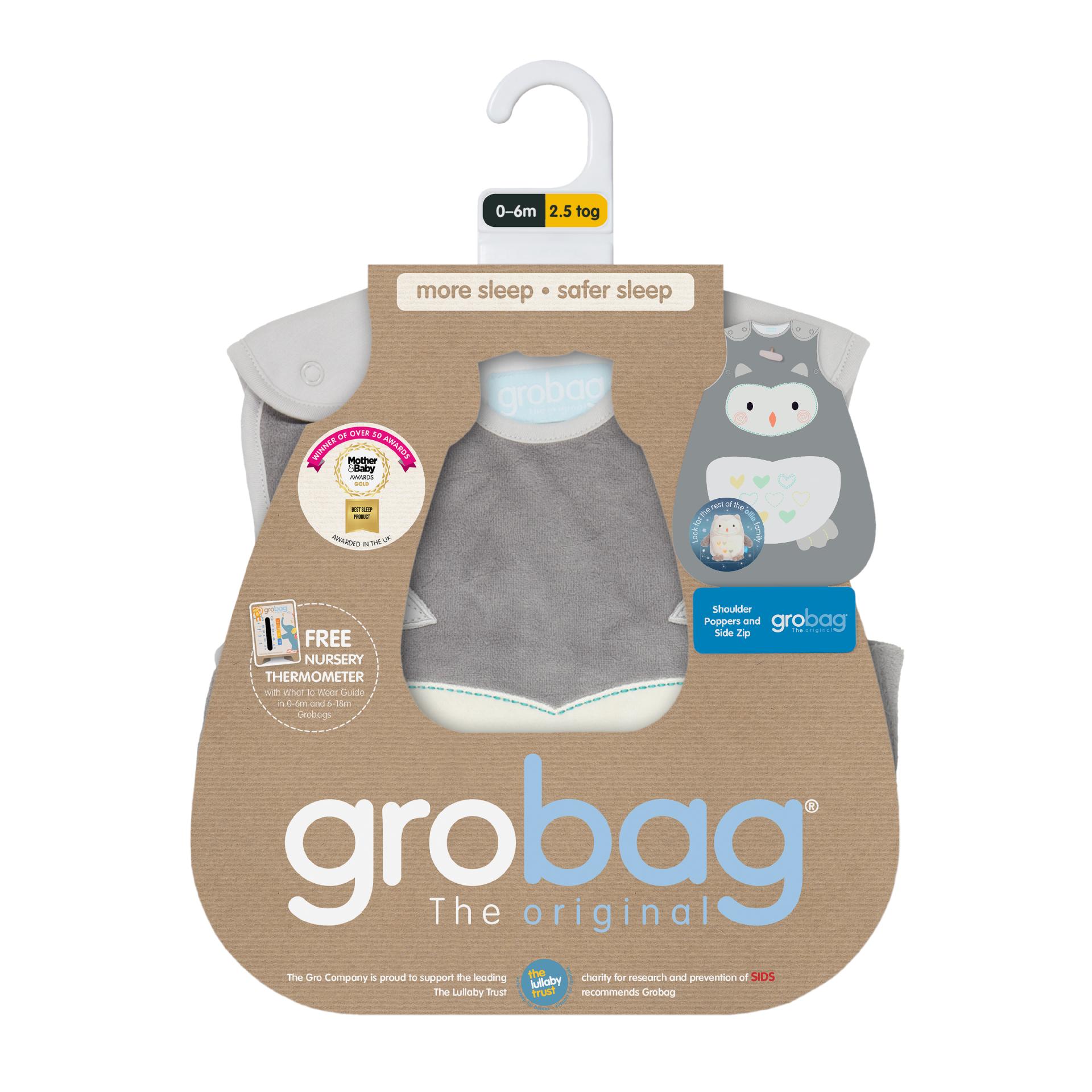 Sac de dormit, Bufnita Ollie, 0-6 luni, 2.5 tog, Gro image 1