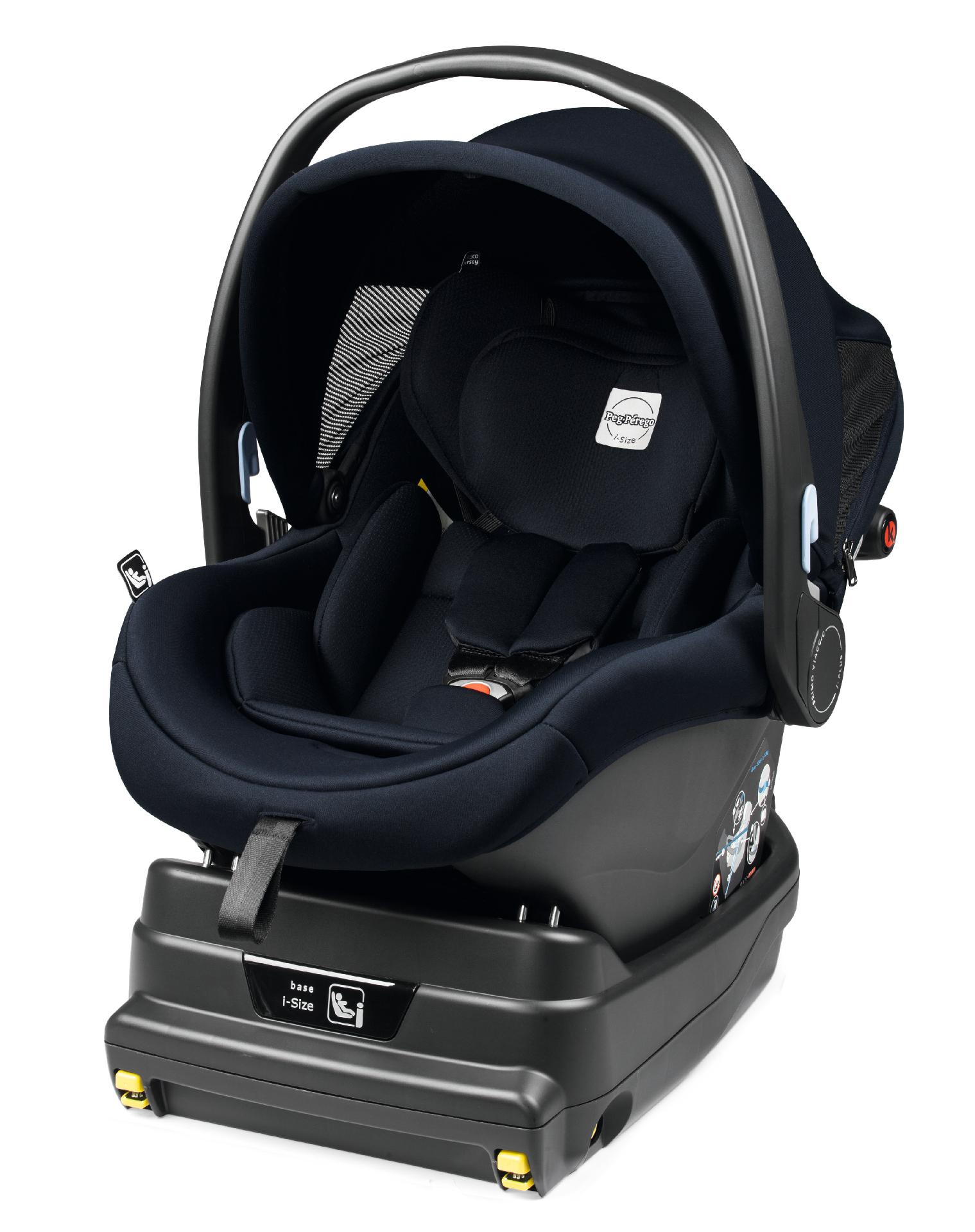 Scaun Auto, Peg Perego, Primo Viaggio i-Size, Baza inclusa, Navy