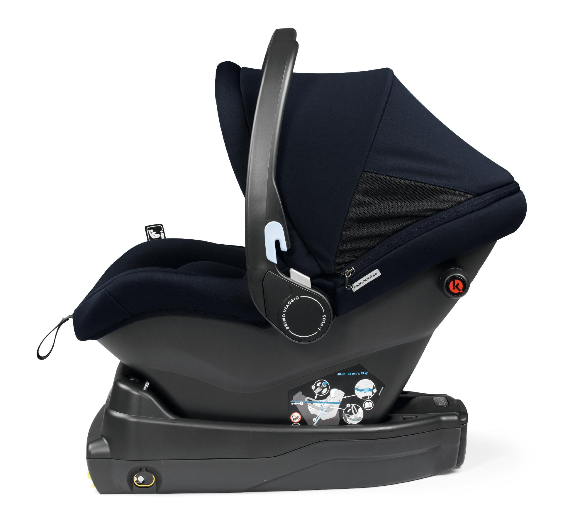 Scaun Auto, Peg Perego, Primo Viaggio i-Size, Baza inclusa, Navy image 2