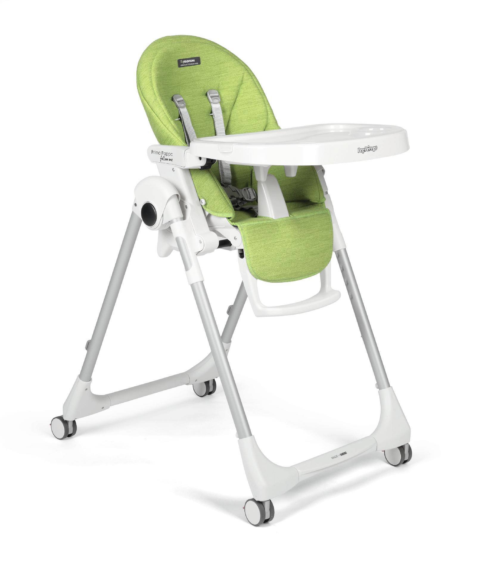 Scaun de masa Prima Pappa Zero, Peg Perego, Follow me WonderGreen image 4