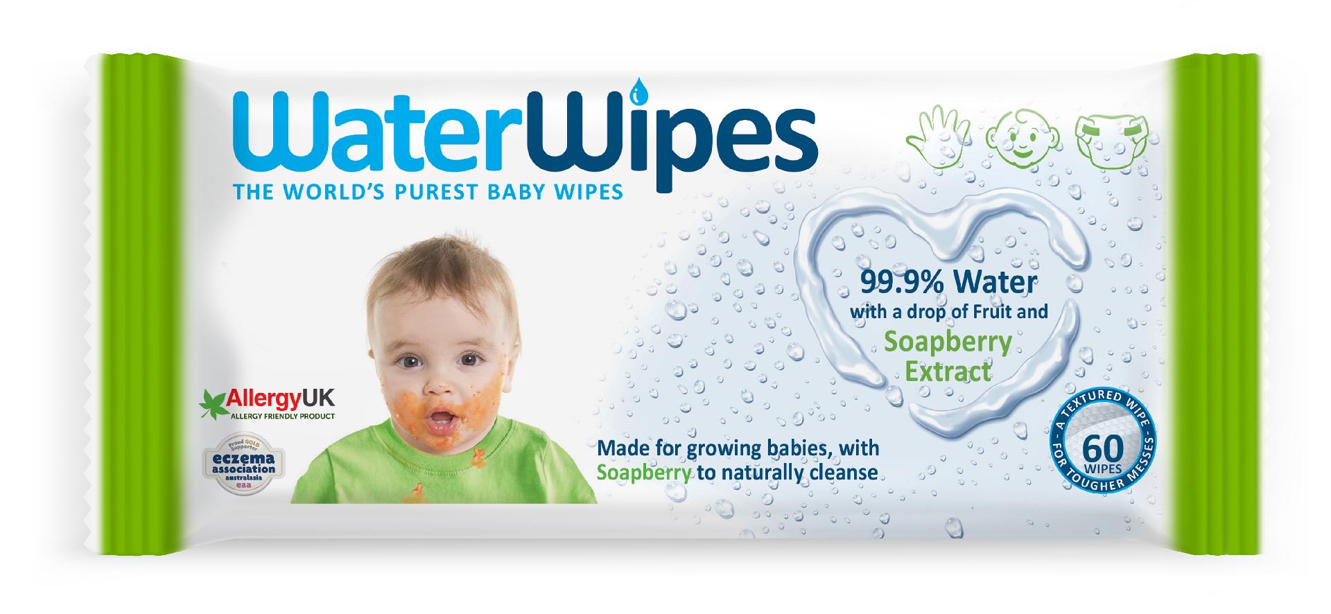 Servetele umede pentru bebelusi Water Wipes Soapberry - 60 buc