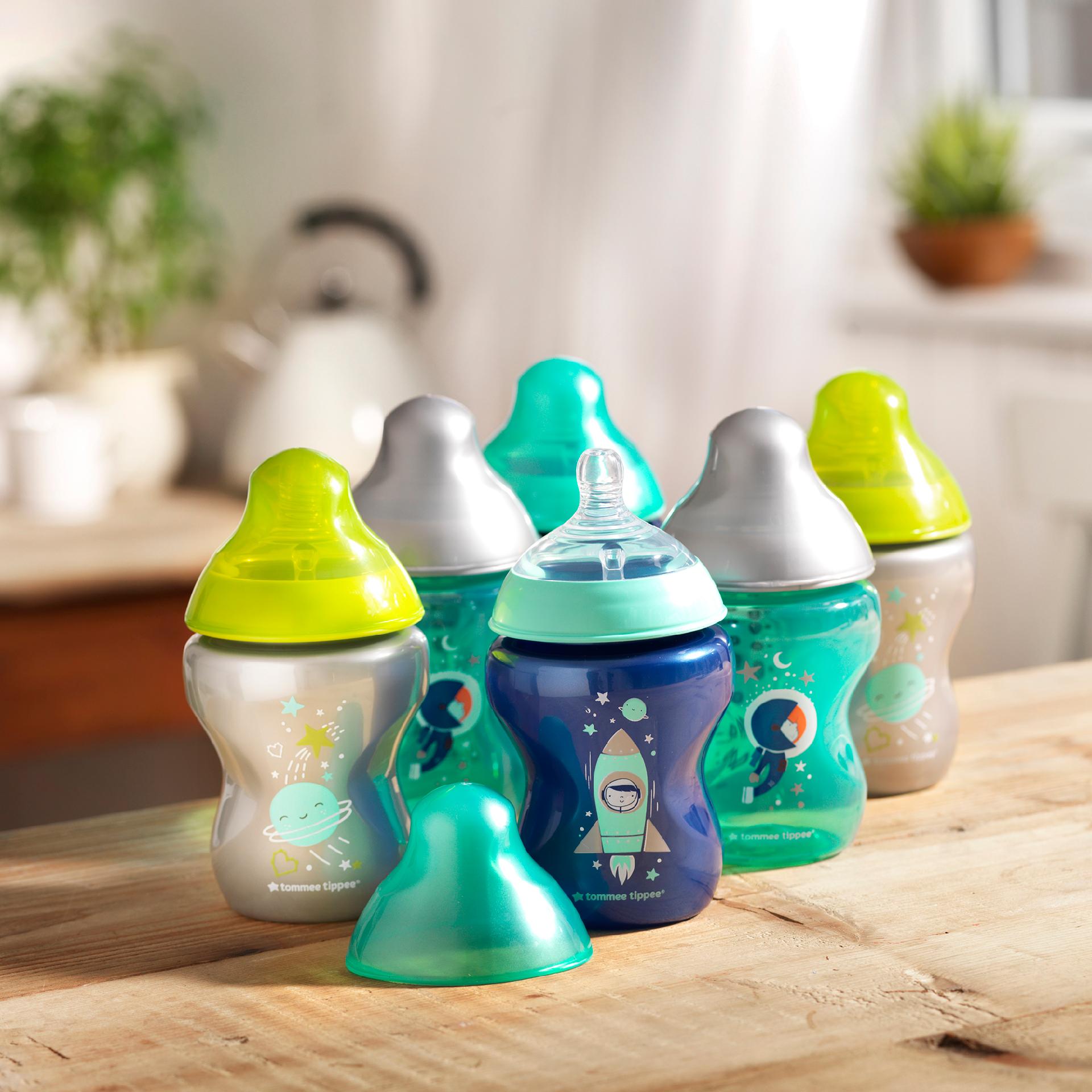 Set biberoane  ONL Baietei Haiosi Tommee Tippee, 260 ml x6 buc, 0luni+, Multicolor image 1