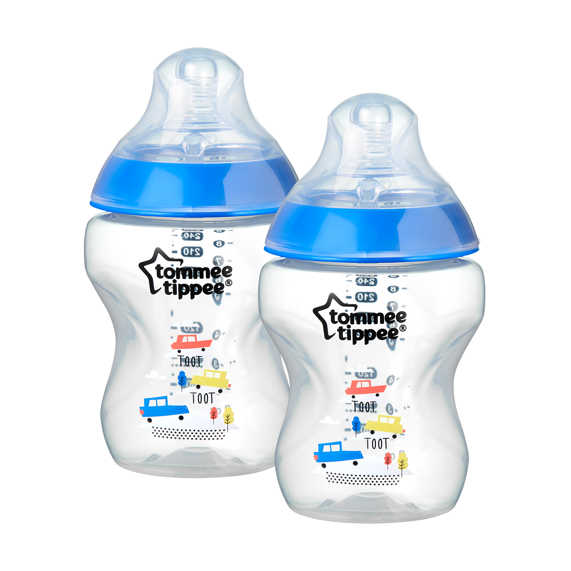 Set biberoane decorate Tommee Tippee, 260 ml, 2 buc, baieti image 2