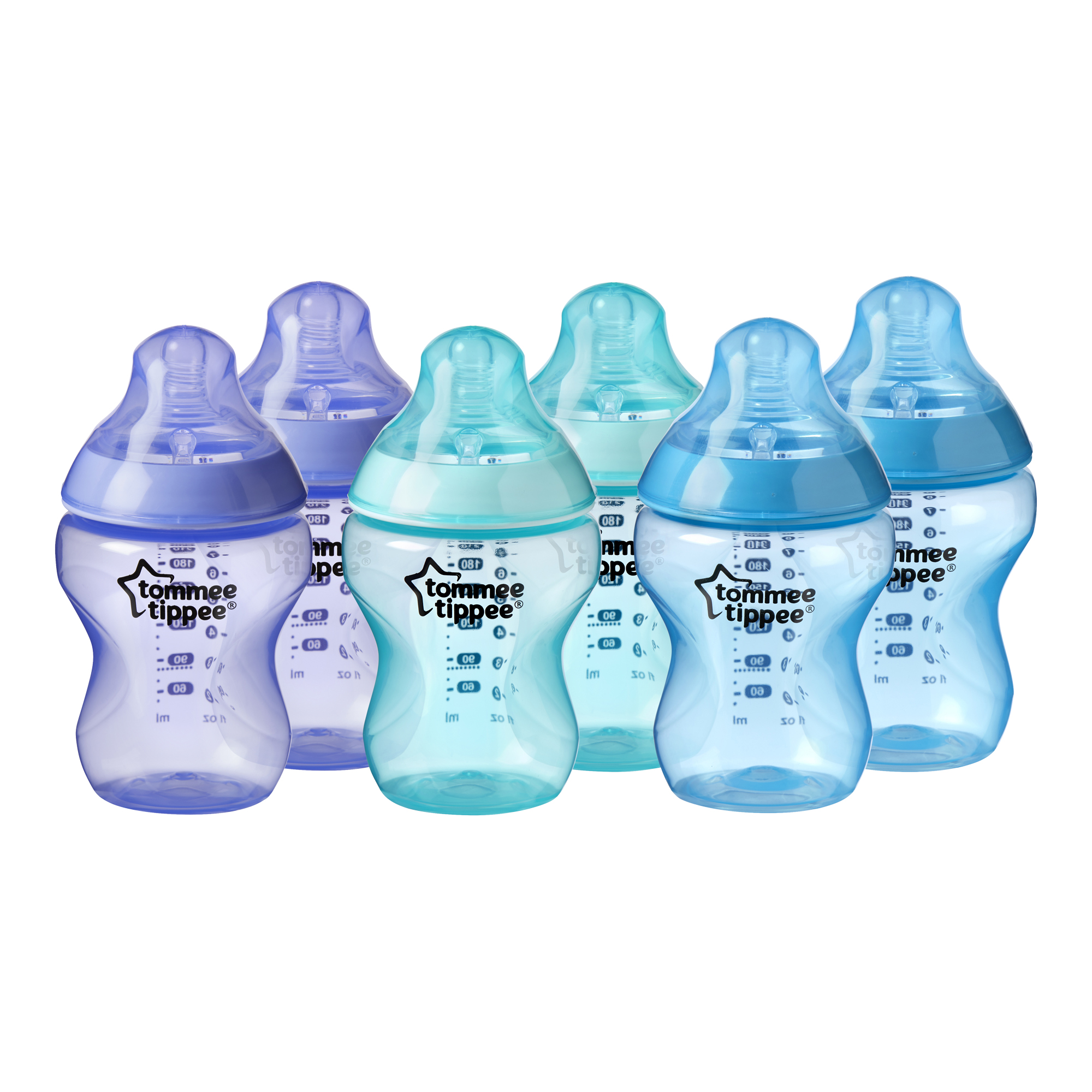 Set biberoane ONL  Baieti Tommee Tippee, 260 ml, 6 buc, 0luni+,  Multicolor image 1