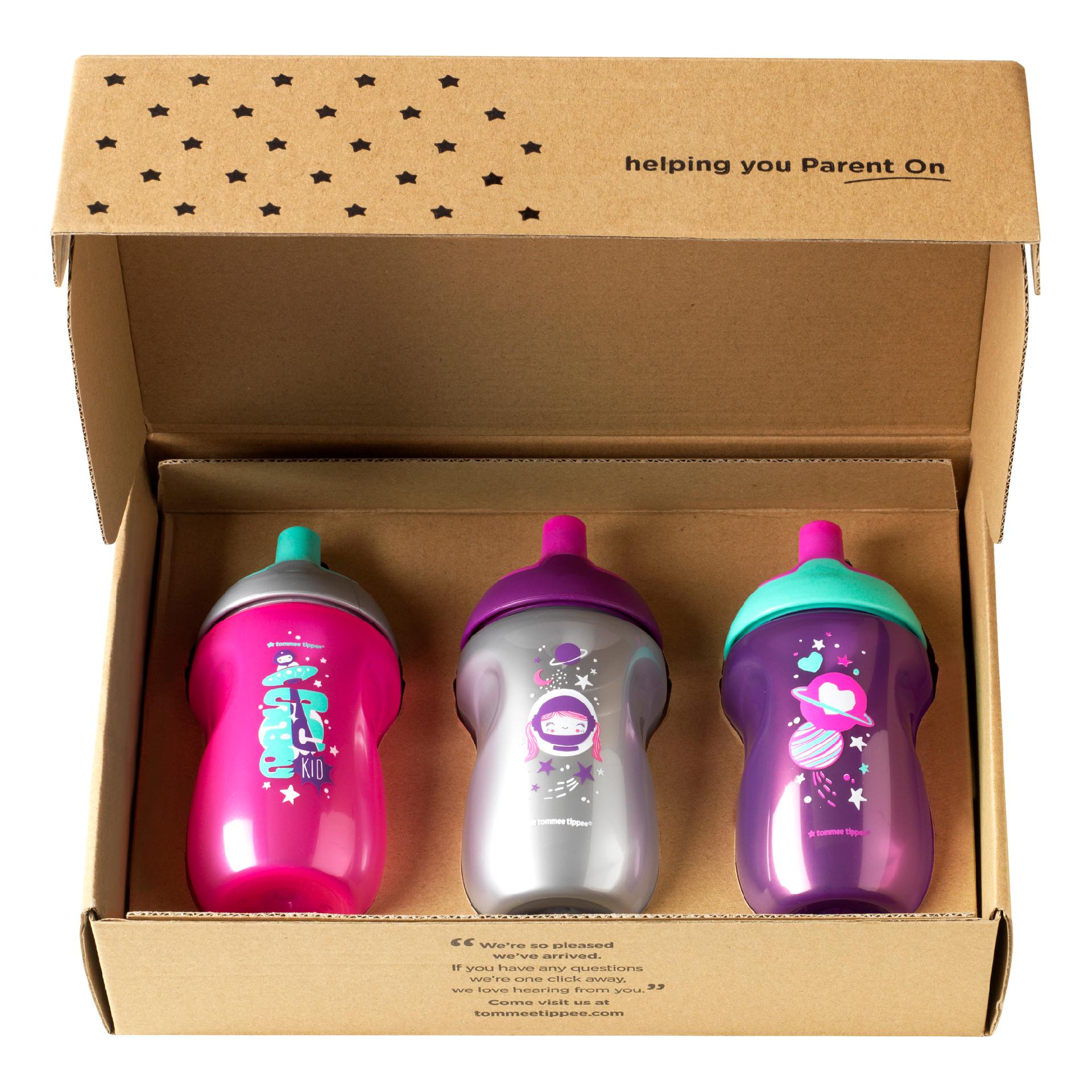 Set cani ONL Fete Tommee Tippee, 300 ml x3 buc, 12luni+, Roz image 3