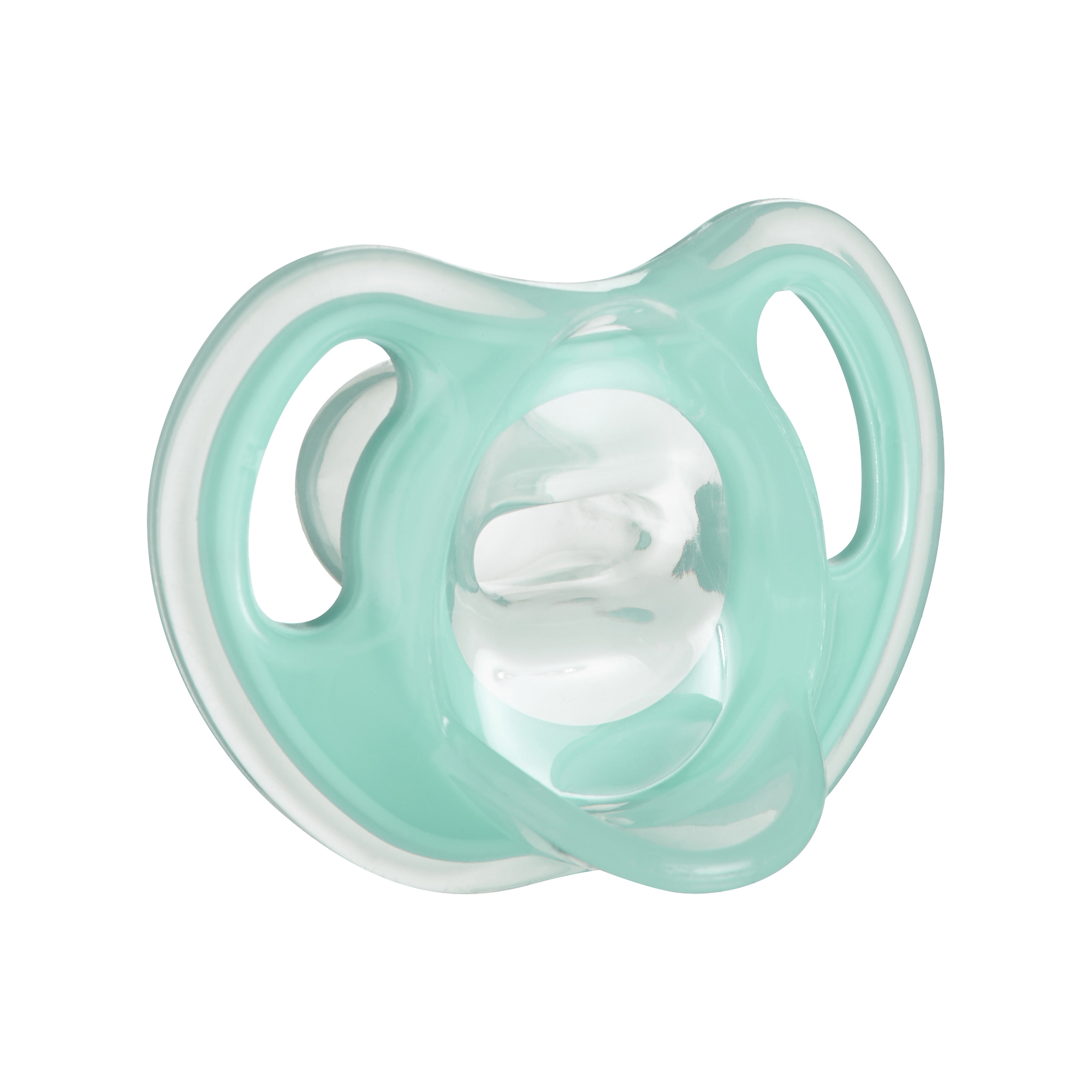 Suzeta Ortodontica Usoara, Tommee Tippee, 2 buc, 0-6 luni, Transparent / Turquoise image 4