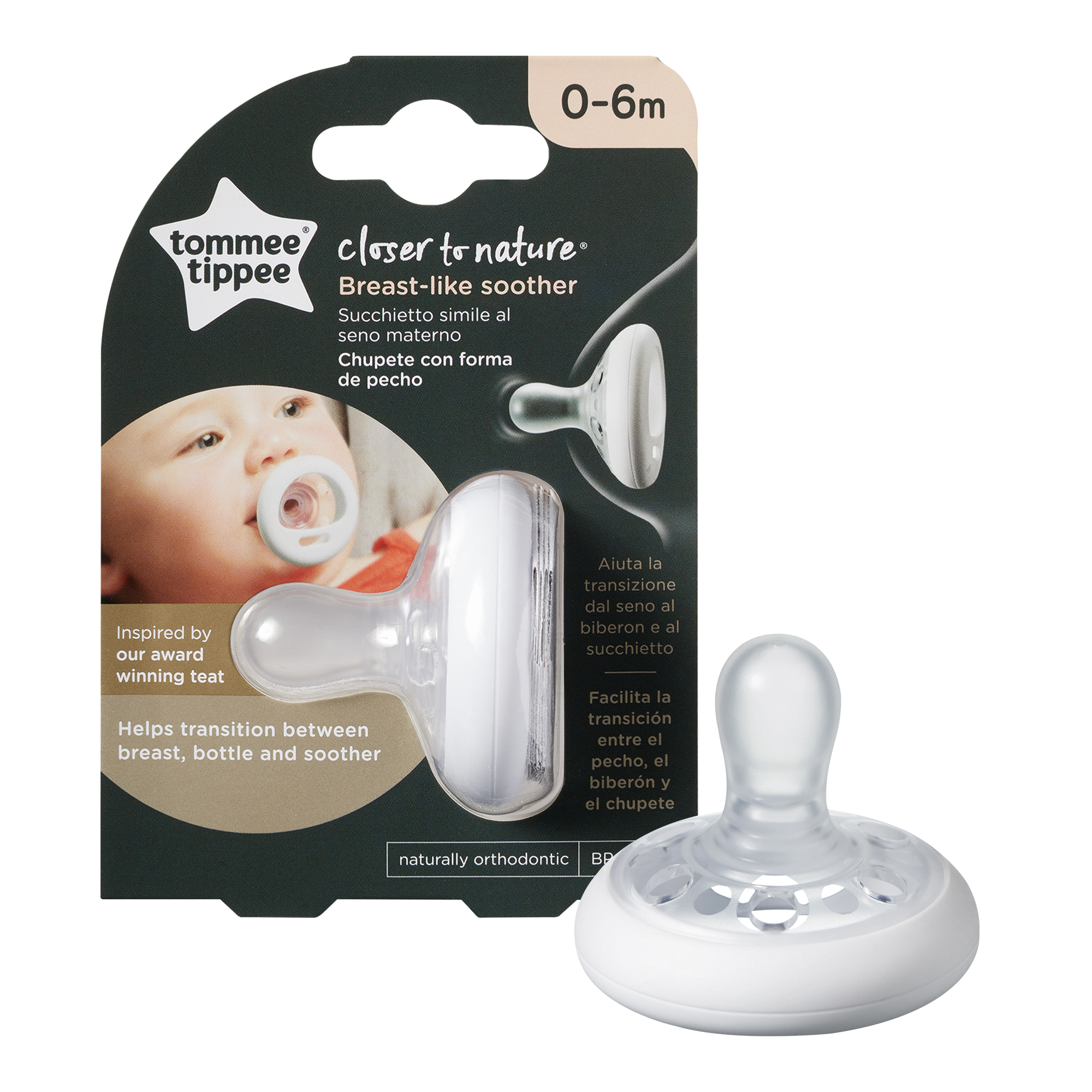 Suzeta, Tommee Tippee, Closer To Nature 0-6 luni x 1 buc