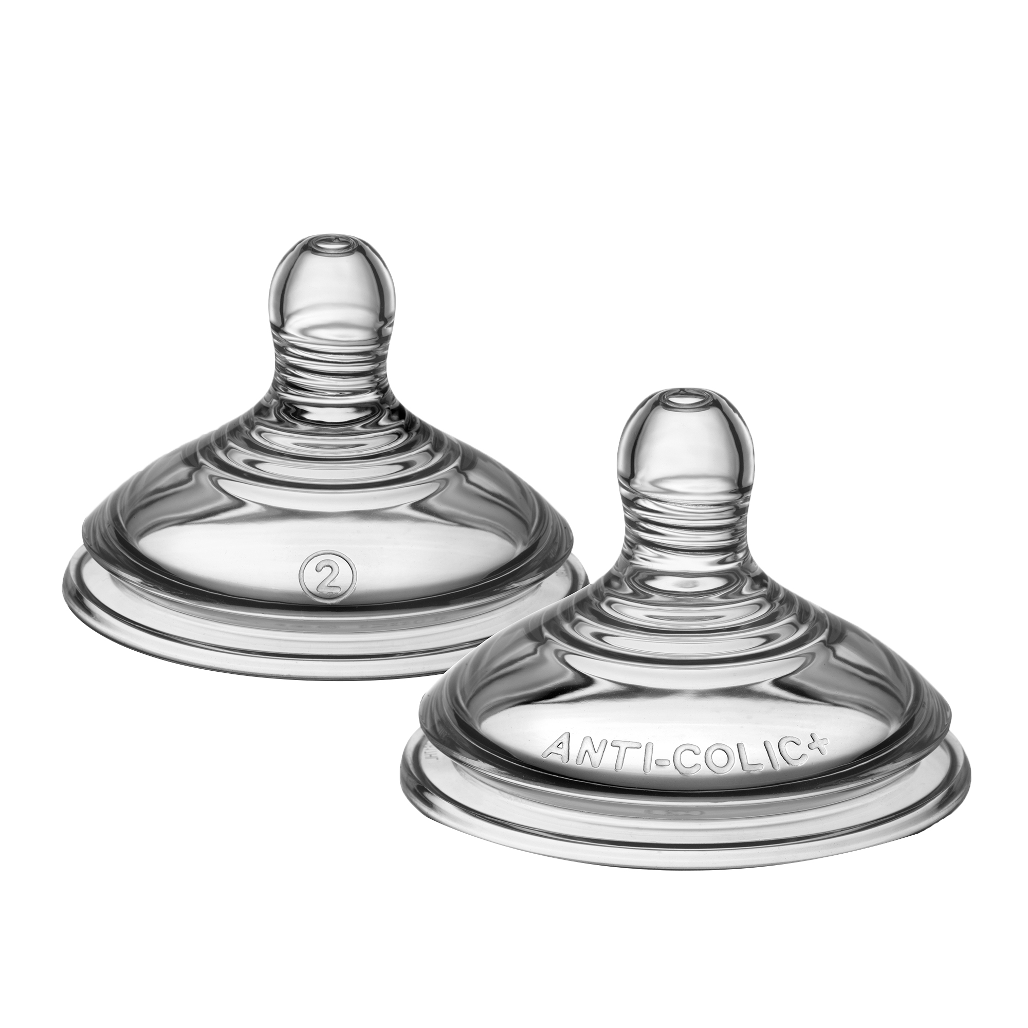 Tetina Advanced pentru biberon advanced cu sistem de ventilatie, Flux Mediu, Tommee Tippee, 2 buc image 1