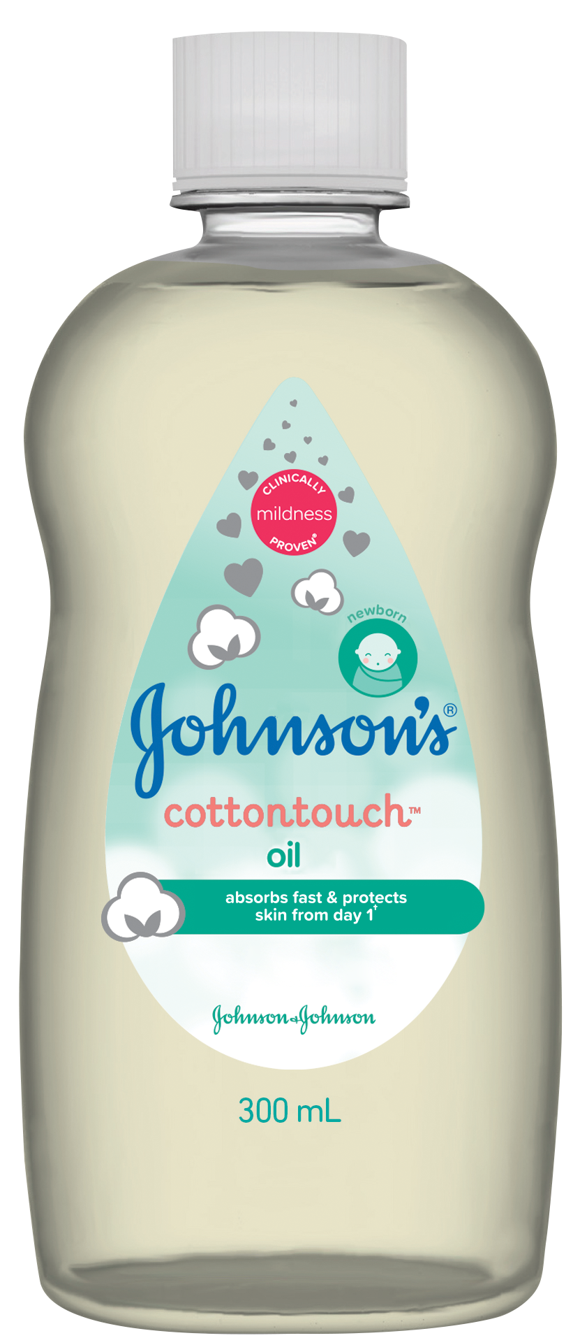 Ulei de corp Johnson's Baby Cotton Touch, 300 ml