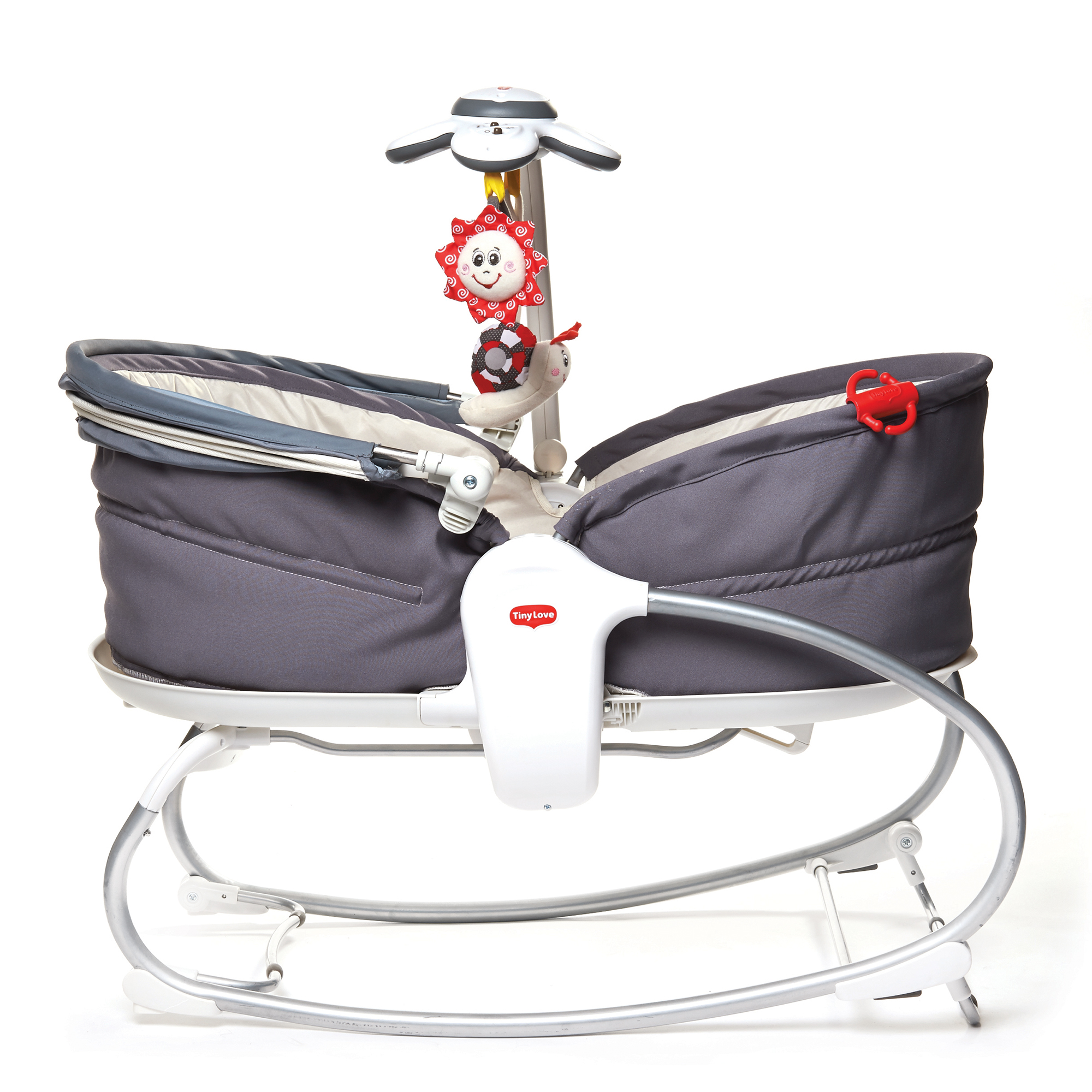 Sezlong 3 in 1 Rocker Napper Gri-Bej, Tiny Love image 4