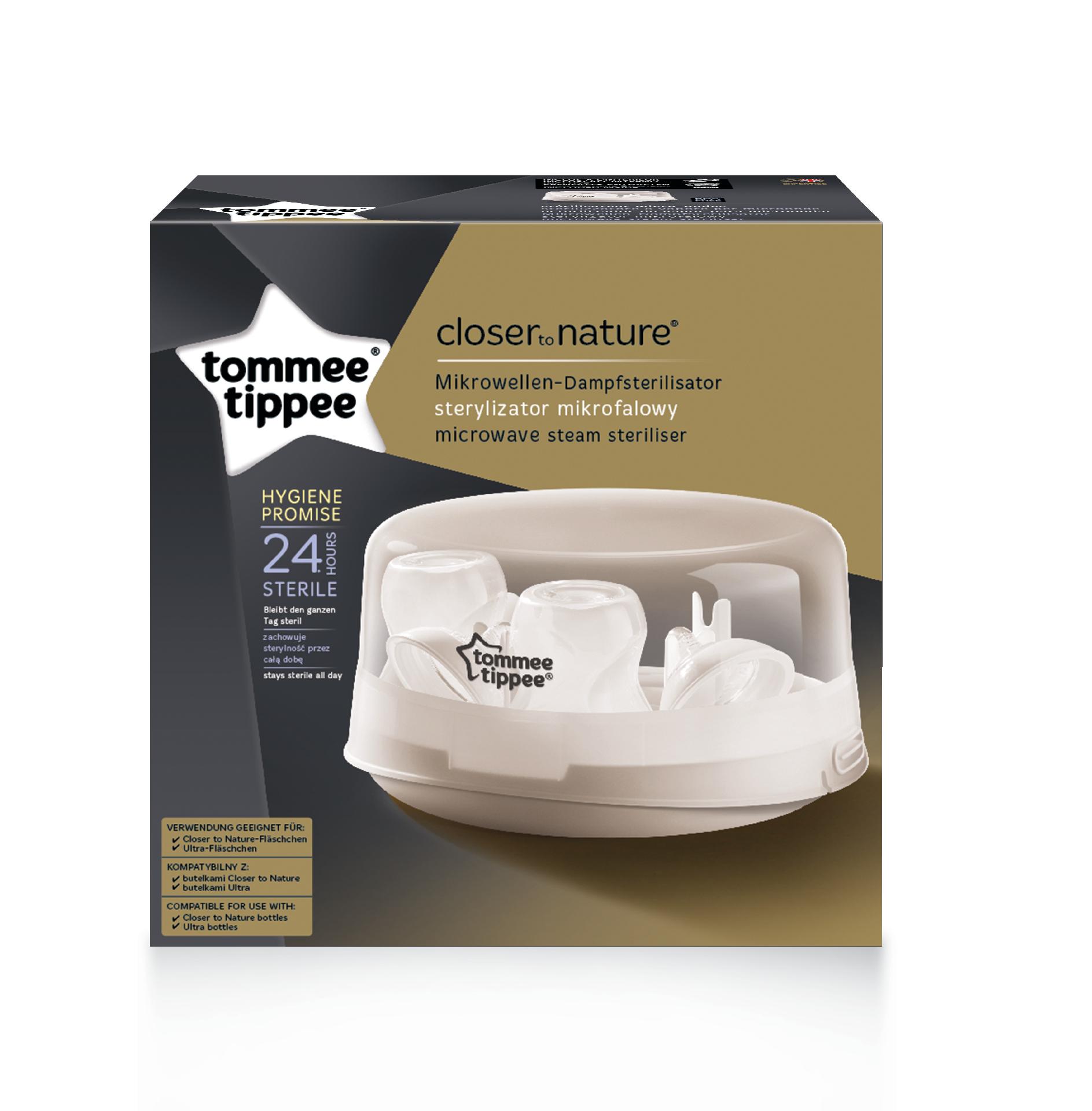 Sterilizator Biberoane Pentru Cuptorul Cu Microunde, Tommee Tippee