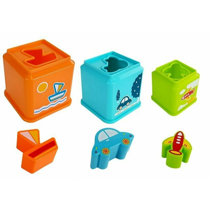 Huanger Toys - Jucarie 2 in 1, de sortare si stivuire image 2
