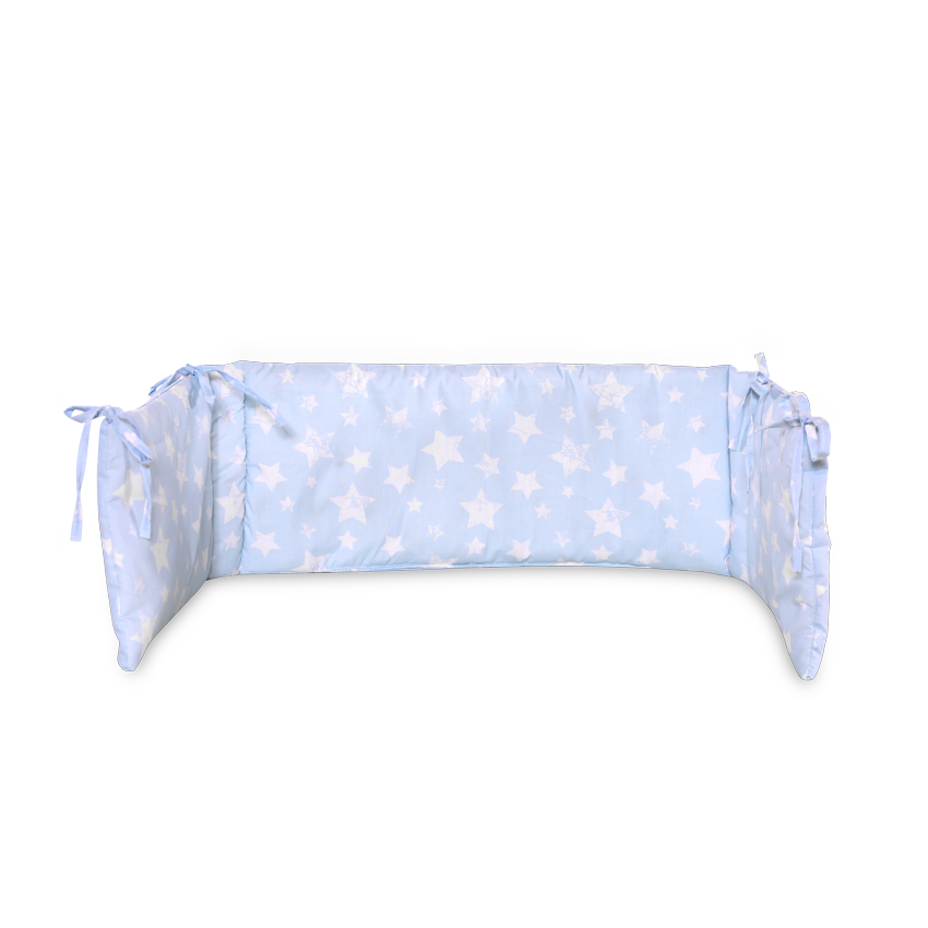 Laterala mare pentru patut LORELLI ranforce, Little Stars Blue