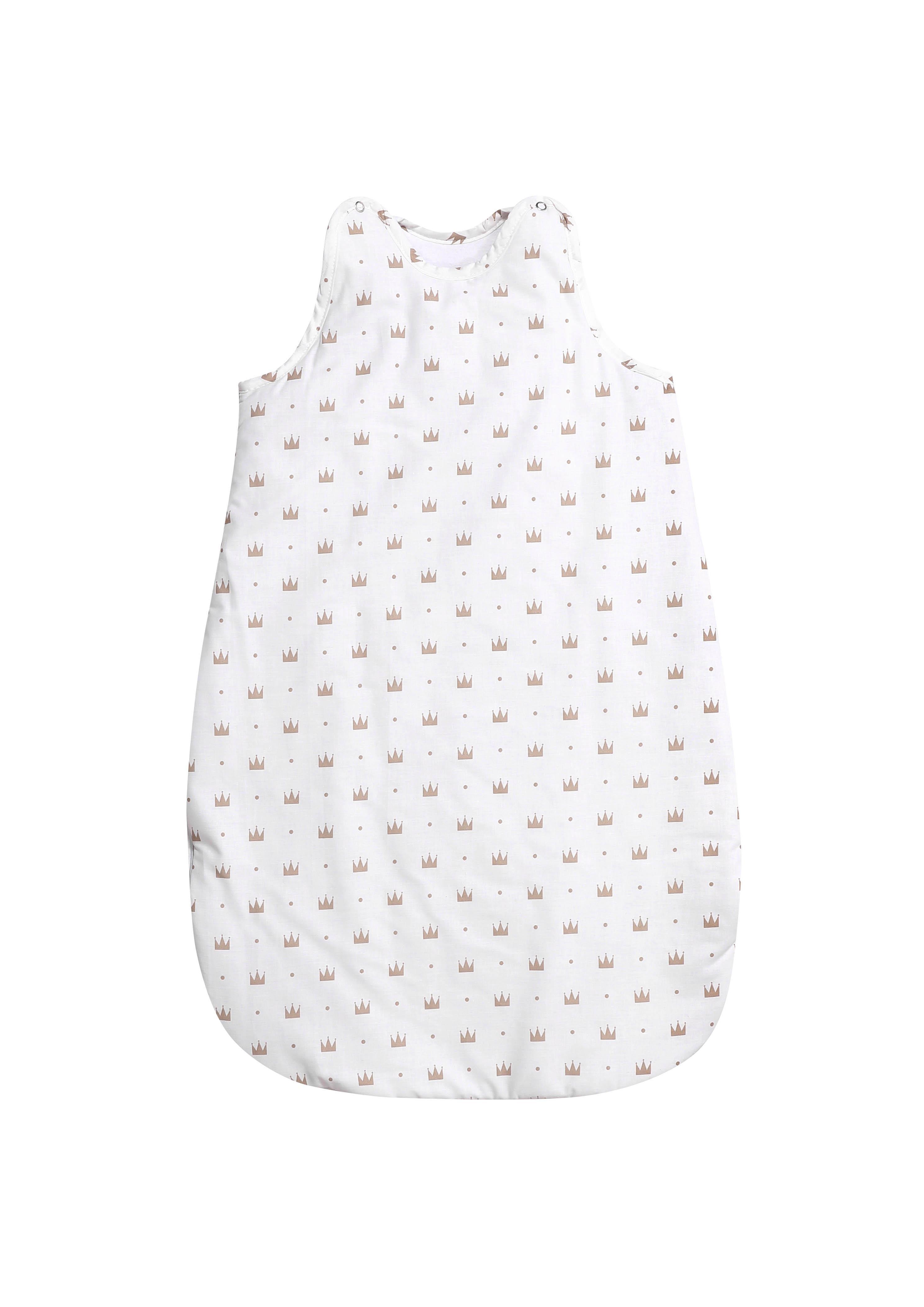 Sac de dormit de vara 95 cm, bumbac ranforce, White Crowns