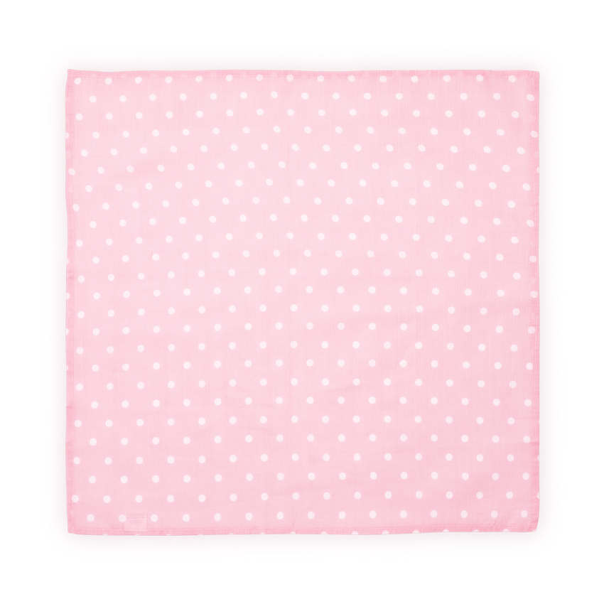 Scutec pled din muselina 80x80 cm, Pink Dots