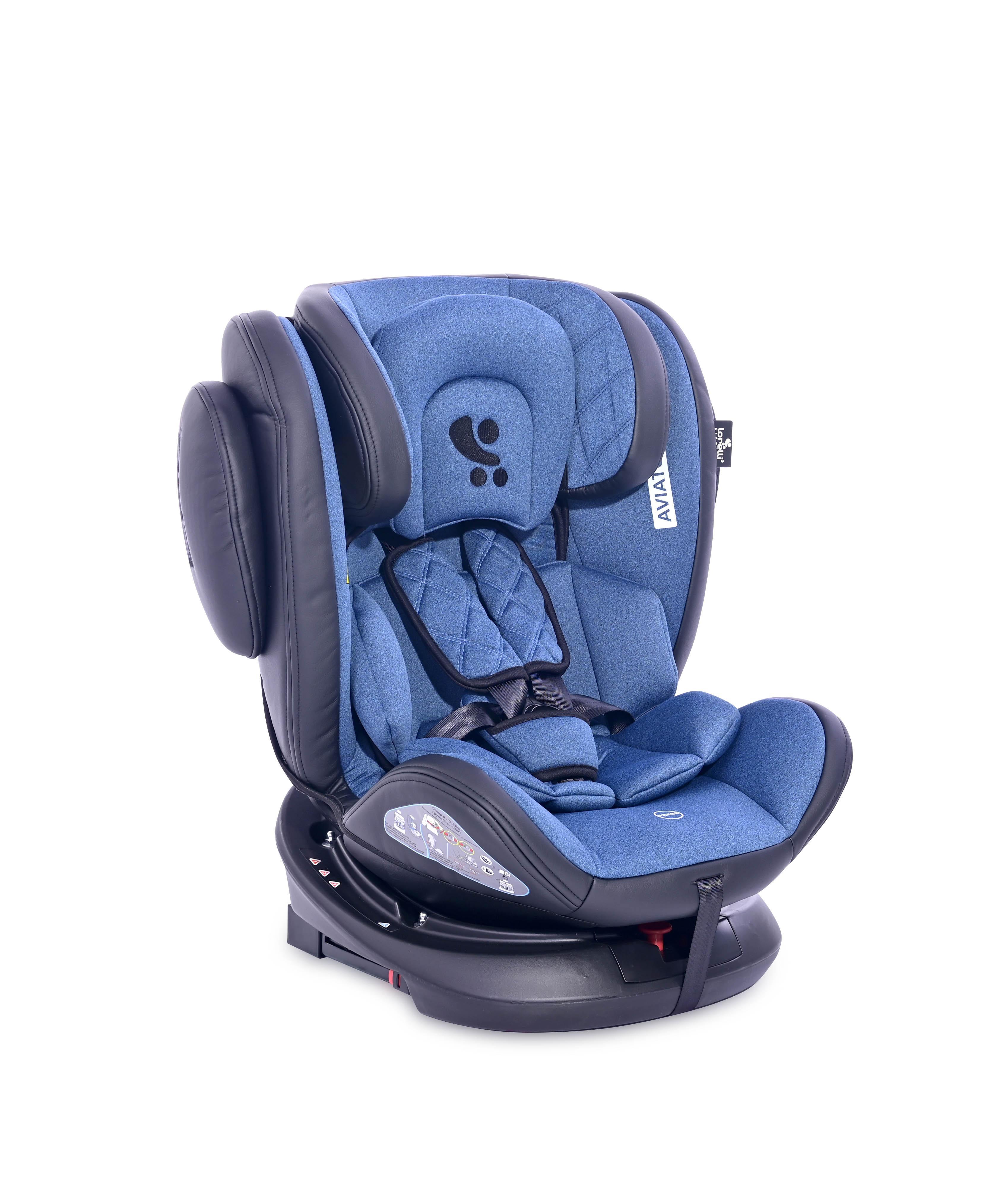 Scaun auto AVIATOR SPS Isofix, Black & Blue image 20