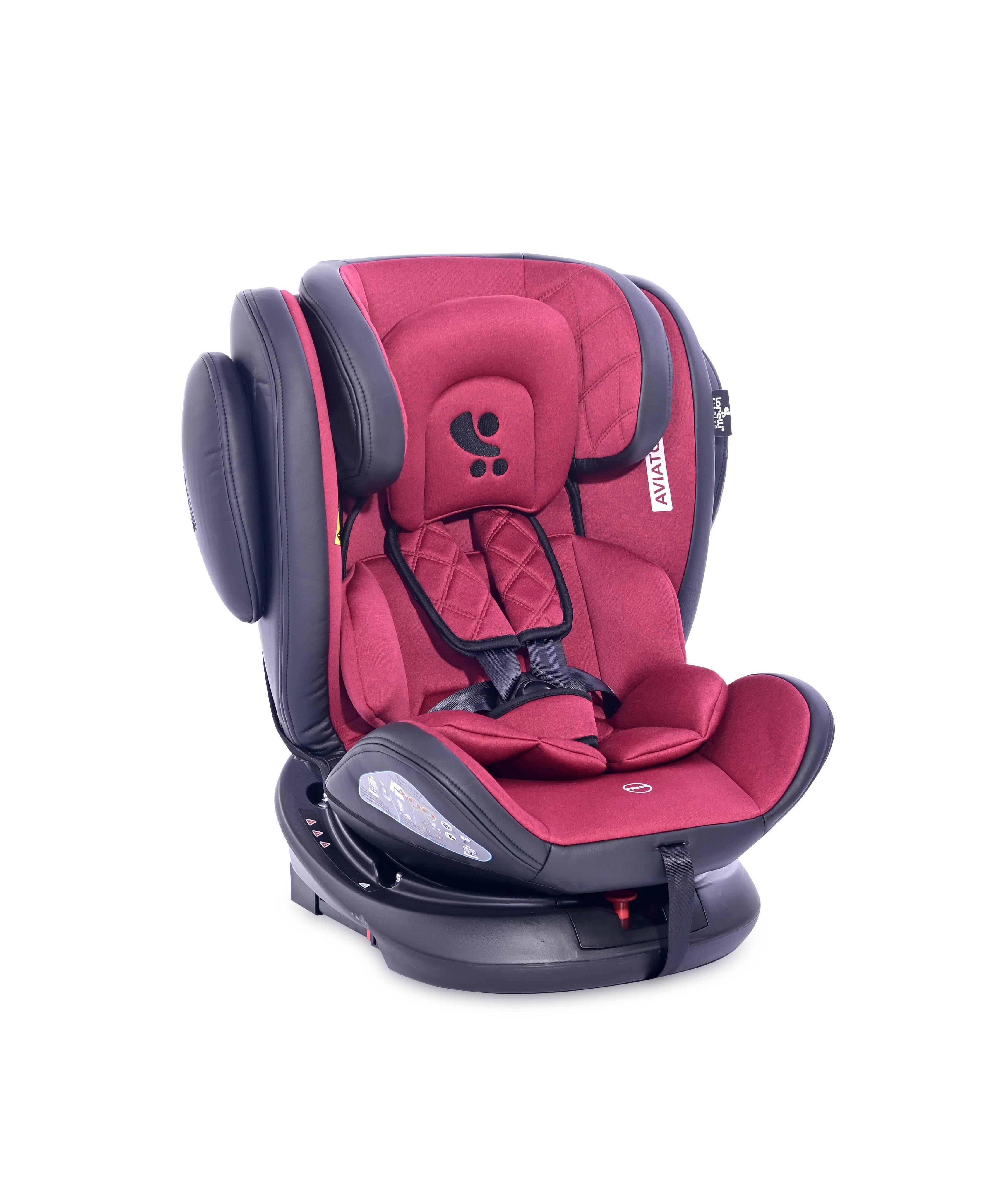 Scaun auto AVIATOR SPS Isofix, Black & Red image 20