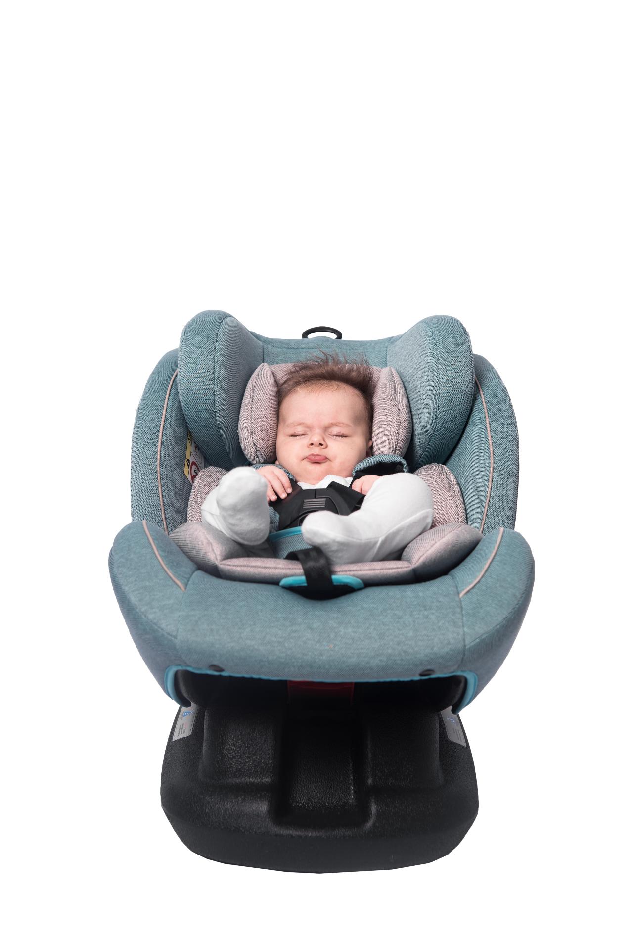 Scaun auto CORSICA Isofix, Black & Green Stars image 2