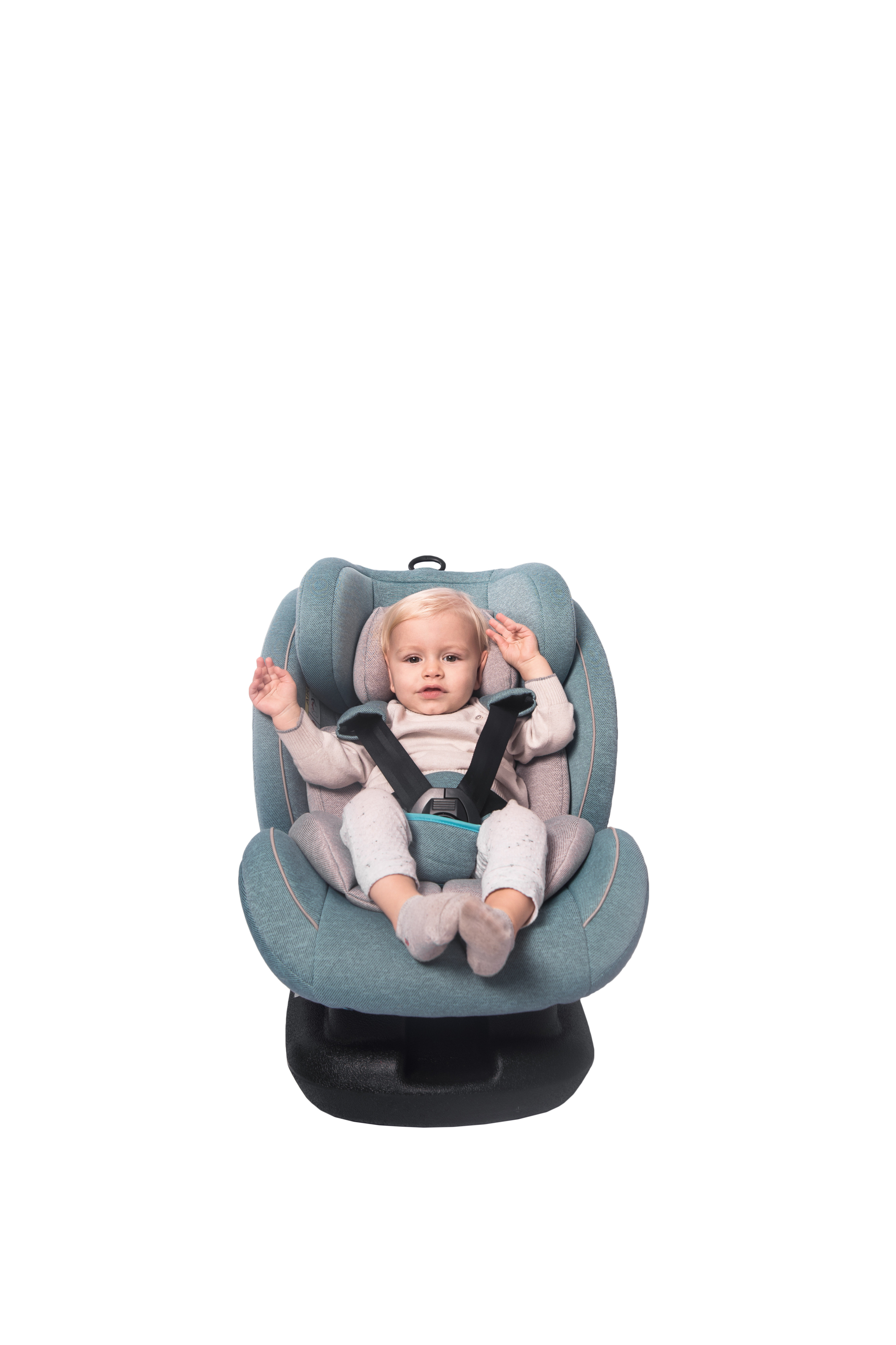 Scaun auto CORSICA Isofix, Black & Green Stars image 4