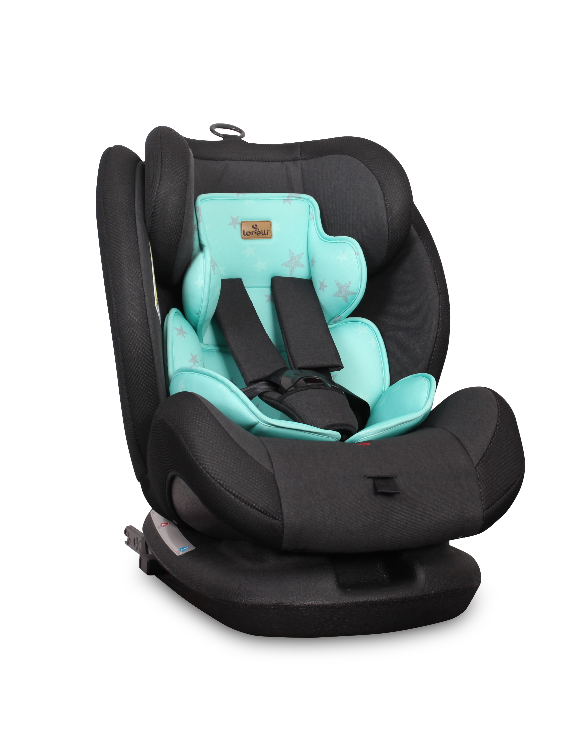 Scaun auto CORSICA Isofix, Black & Green Stars image 12