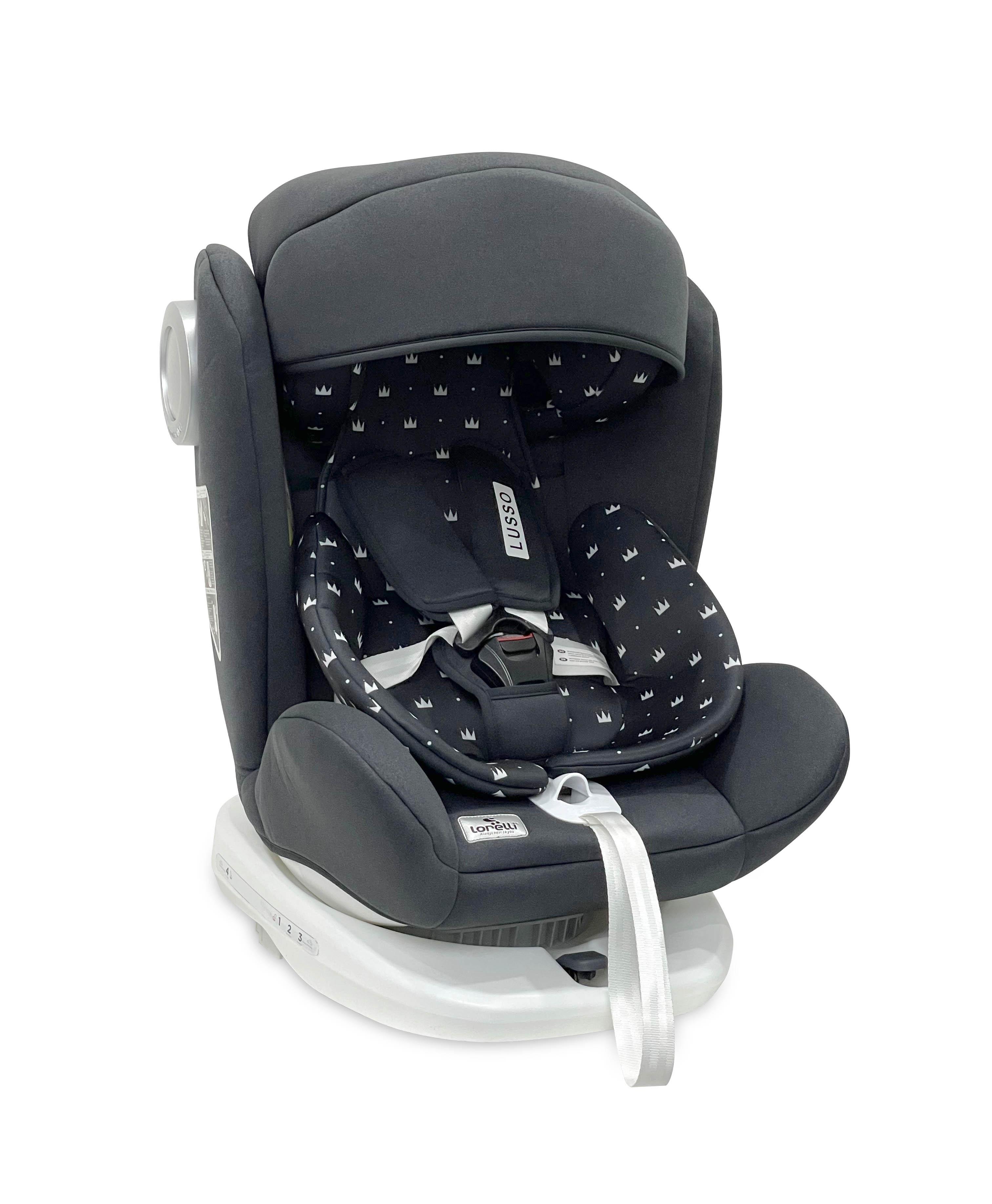 Scaun auto LUSSO SPS Isofix, Black Crowns image 7